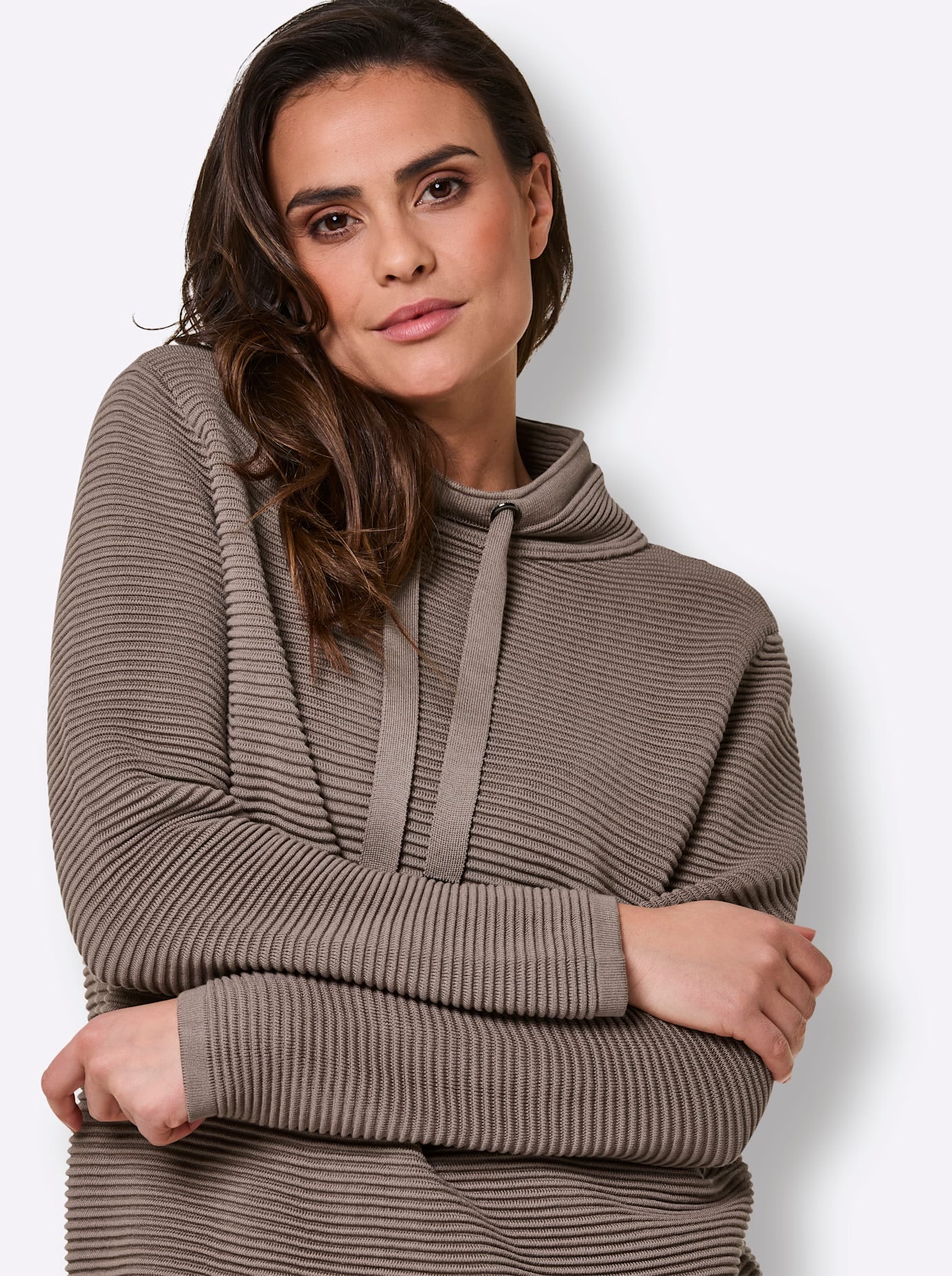 CREATION L PREMIUM Stehkragenpullover »Lyocell-Baumwoll-Pullover«