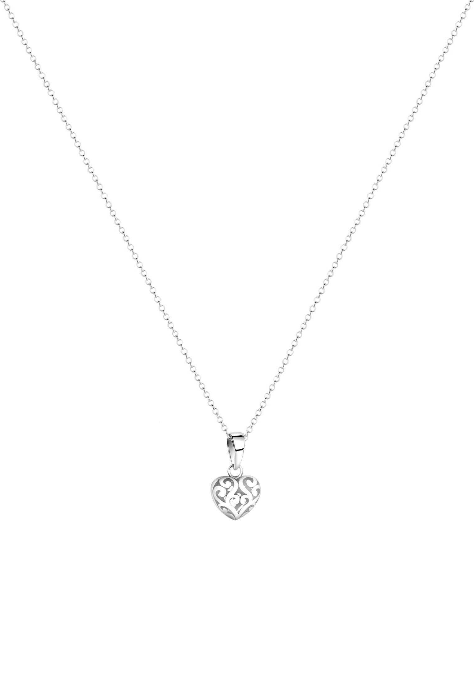 Nenalina Kette mit Anhänger »Herz Anhänger Ornament Love Liebe 925 Silber«