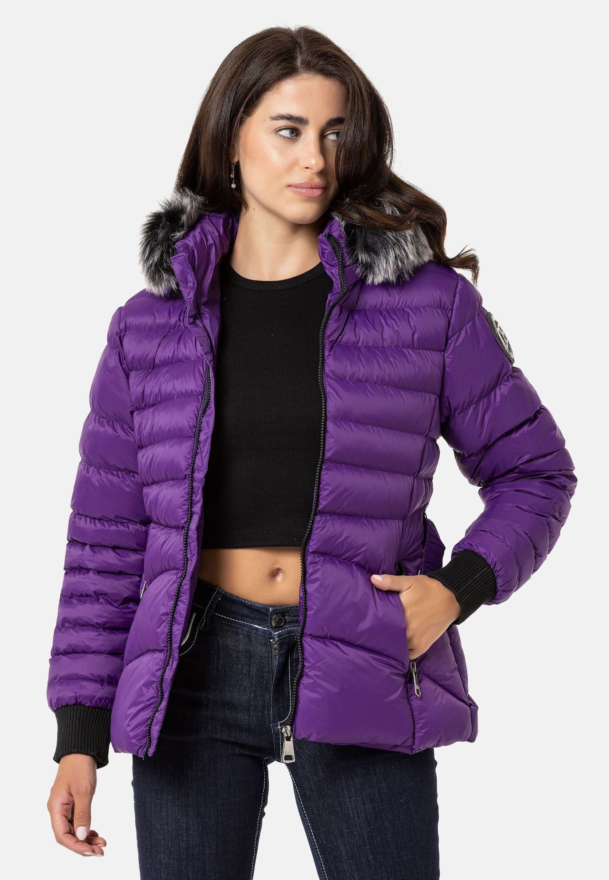 Cipo & Baxx Winterjacke "Cipo & Baxx Jacken" mit Kapuze mit Kapuze, WM132