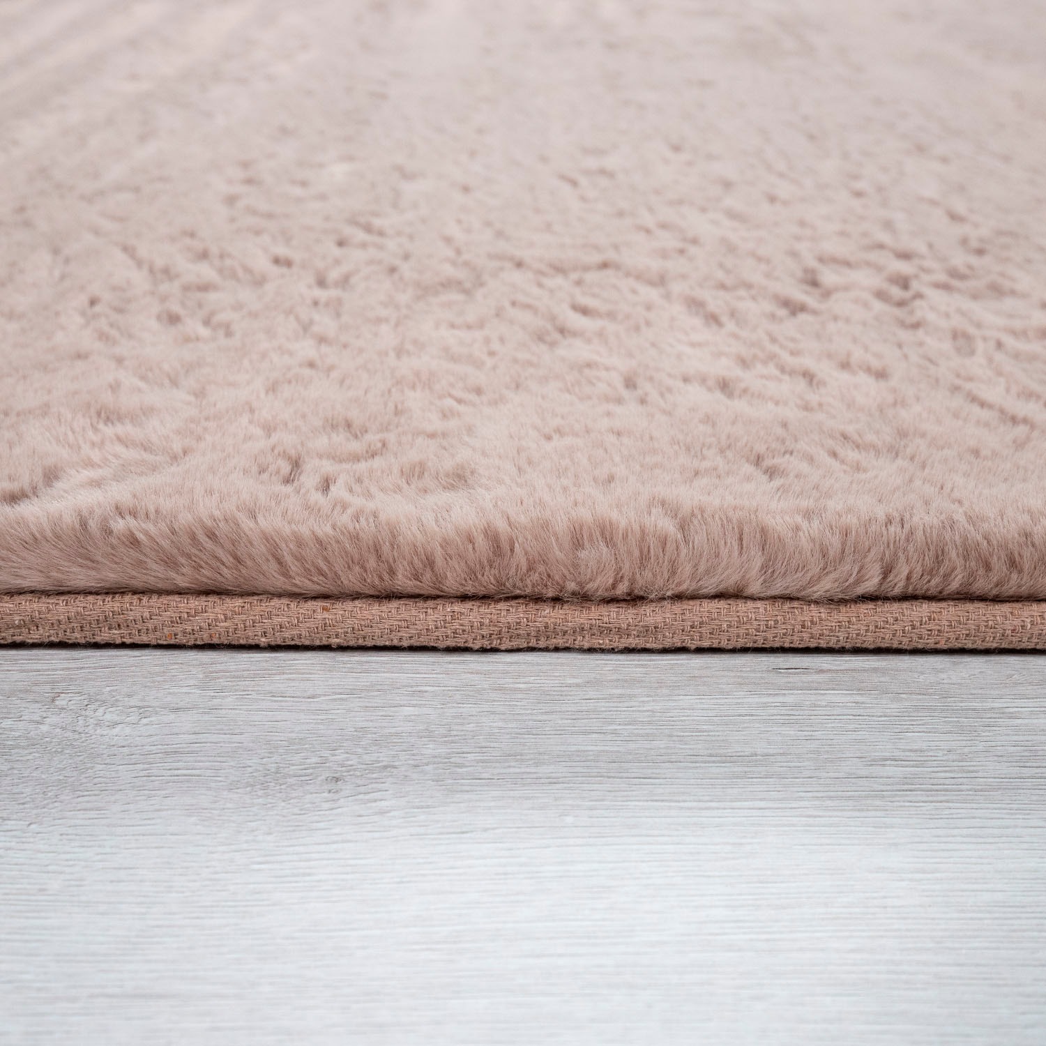 Paco Home Läufer »Rabbit 780«, rechteckig, 26 mm Höhe, Kunstfell, Kaninchenfell-Haptik, ein echter Kuschelteppich, Uni-Farben