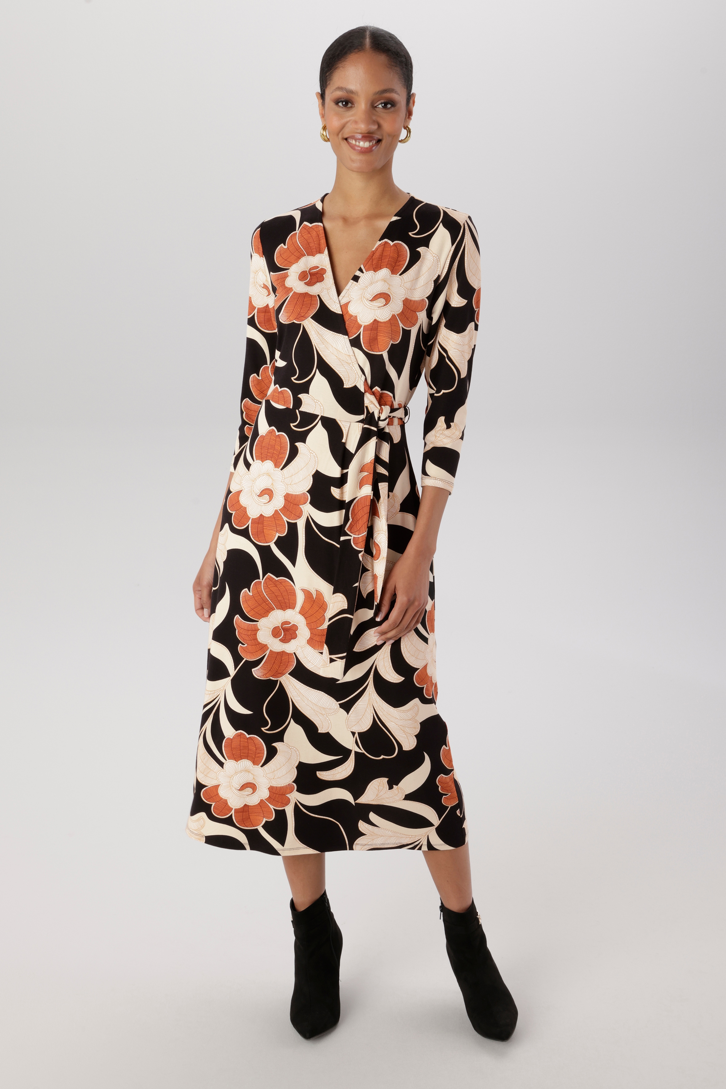 Aniston SELECTED Jerseykleid in femininer Wickel-Optik - NEUE KOLLEKTION