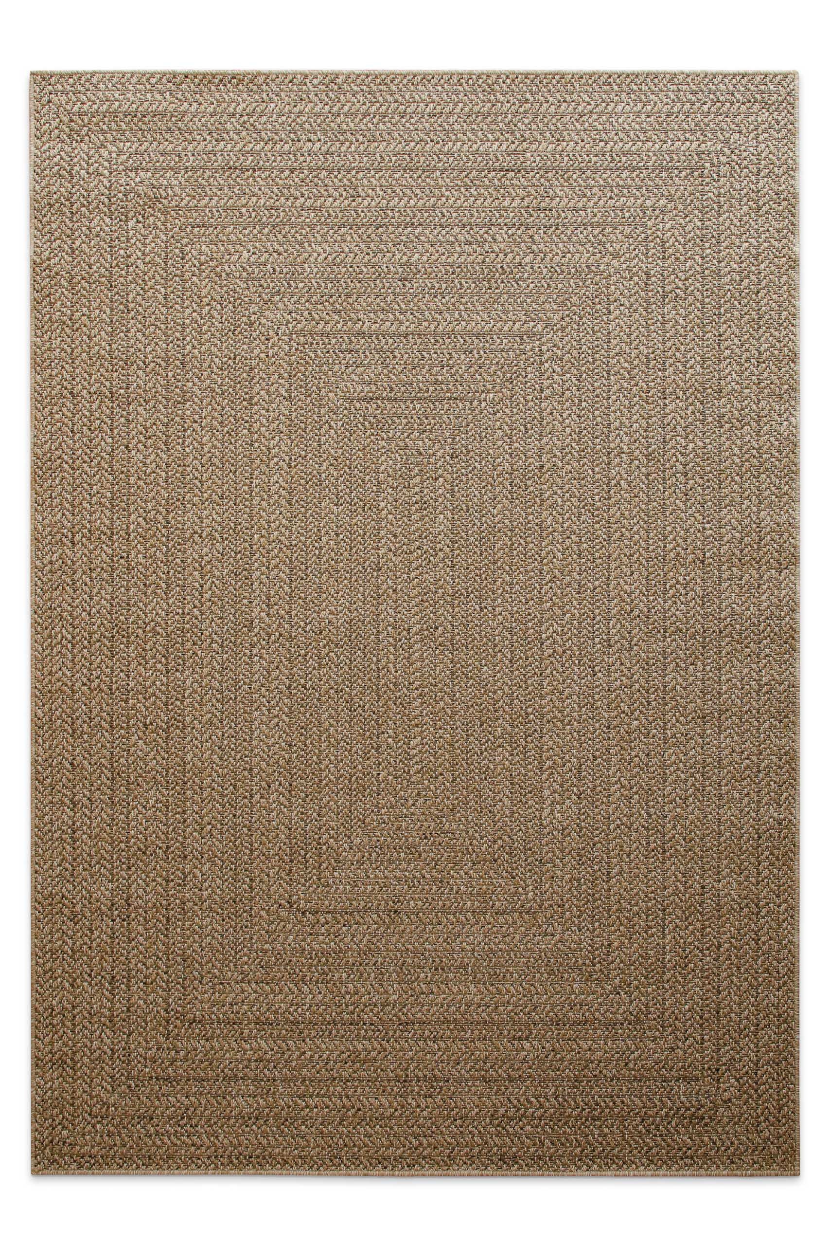 Teppich WECON HOME "Layo", natur, B:140cm H:6mm L:200cm, Polypropylen, Teppiche, Teppich, Flachgewebe, wetterfest, geometrisches Design, In- & Outdoor Teppich 3