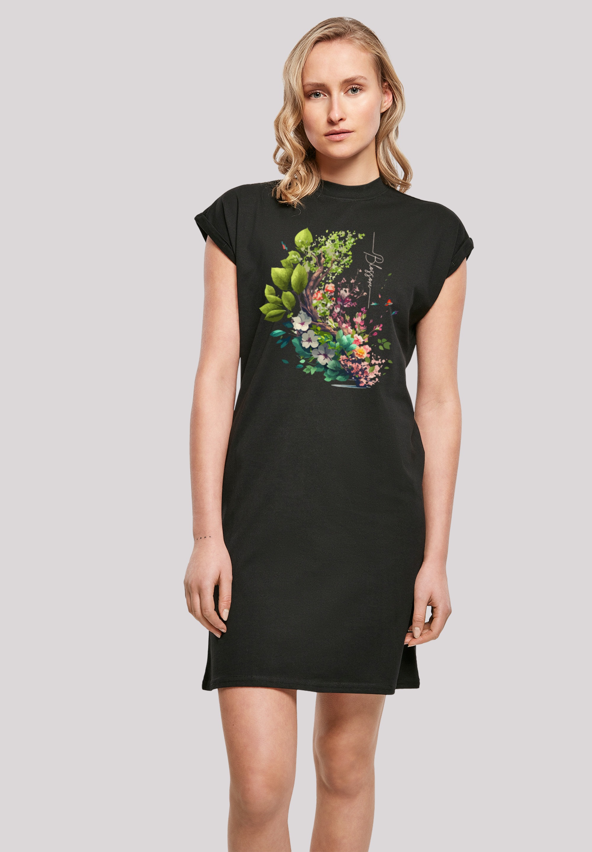 online kaufen | Shirtkleid Keine F4NT4STIC Angabe BAUR Kleid«, Baum »Blüten