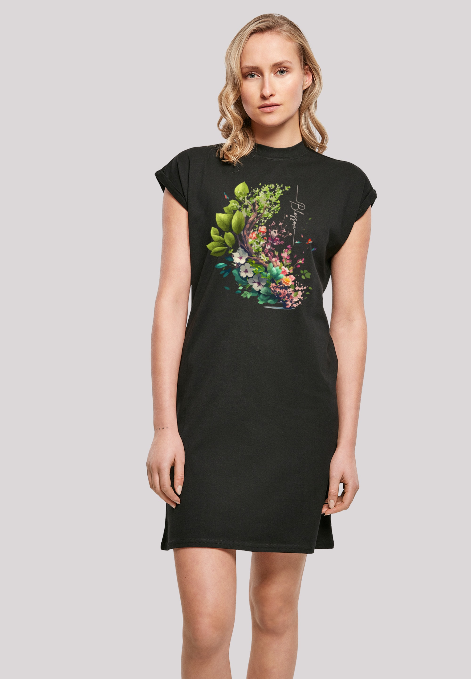F4NT4STIC Shirtkleid "Blüten Baum Kleid" Ohne Taschen Print günstig online kaufen