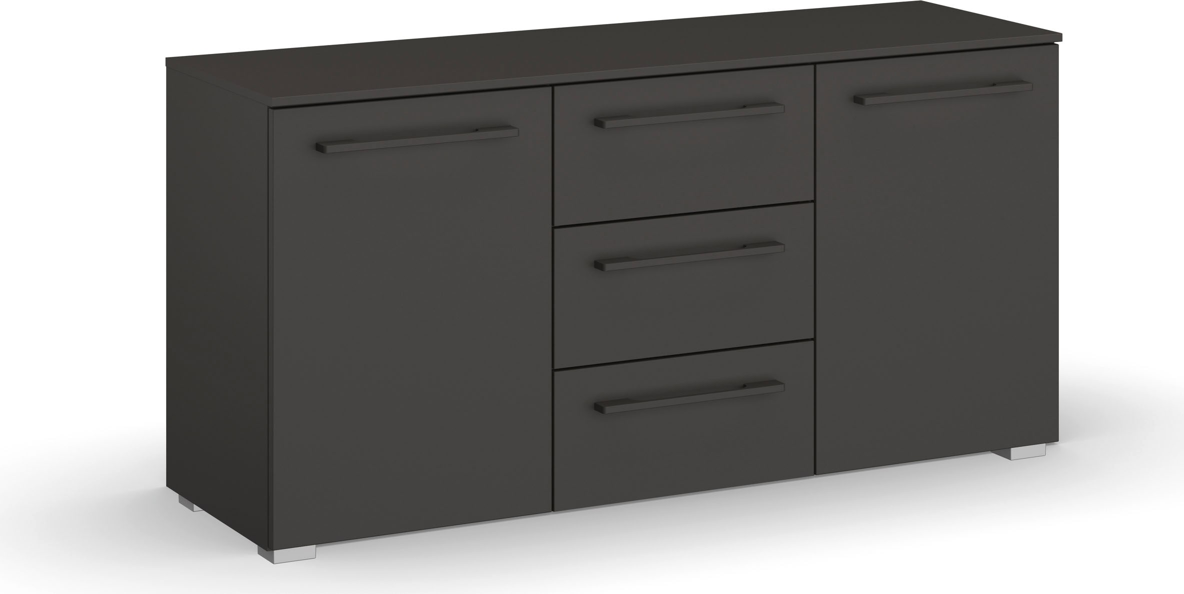 rauch Kombikommode "Kommode Sideboard Wäscheschrank Schrank SKAT PURE" inkl. SOFT-CLOSE-FUNKTION, mit 1 Tür und 4 Schubladen in puristischem Design MADE IN GERMANY