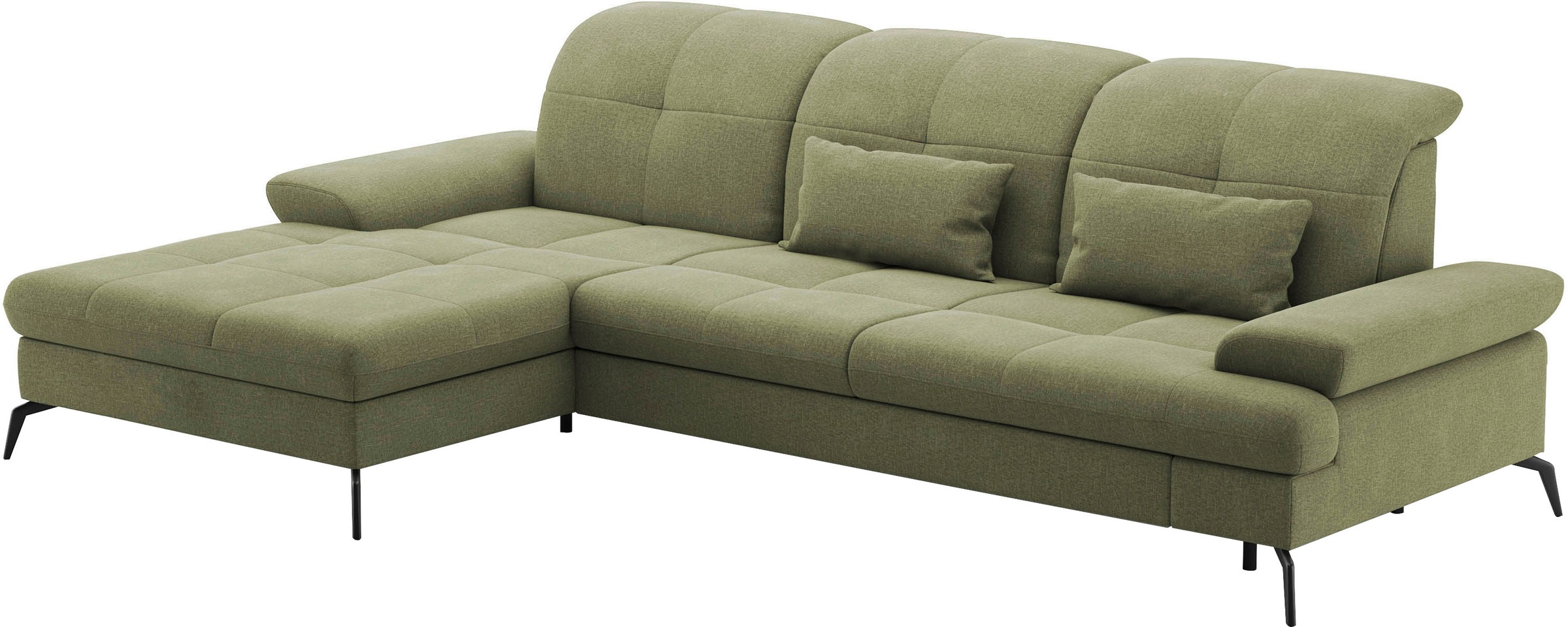 sit&more Ecksofa »Amica, L-Form, inkl. Sitztiefenverstellung & Armteilverstellung«, wahlweise mit Bettfunktion, Bettkasten und Kopfteilverstellung