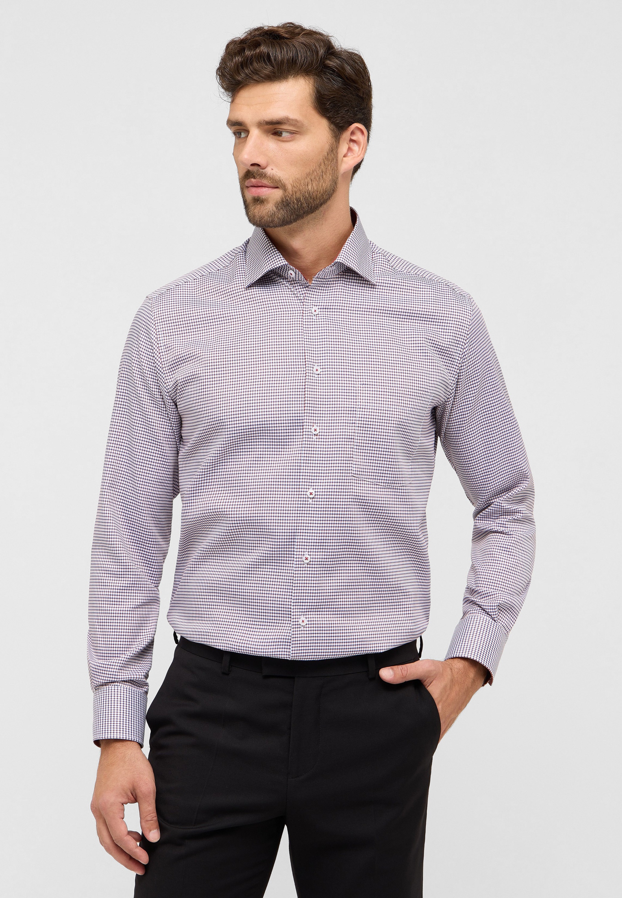 Eterna Langarmhemd "MODERN FIT", NON IRON (bügelfrei) günstig online kaufen
