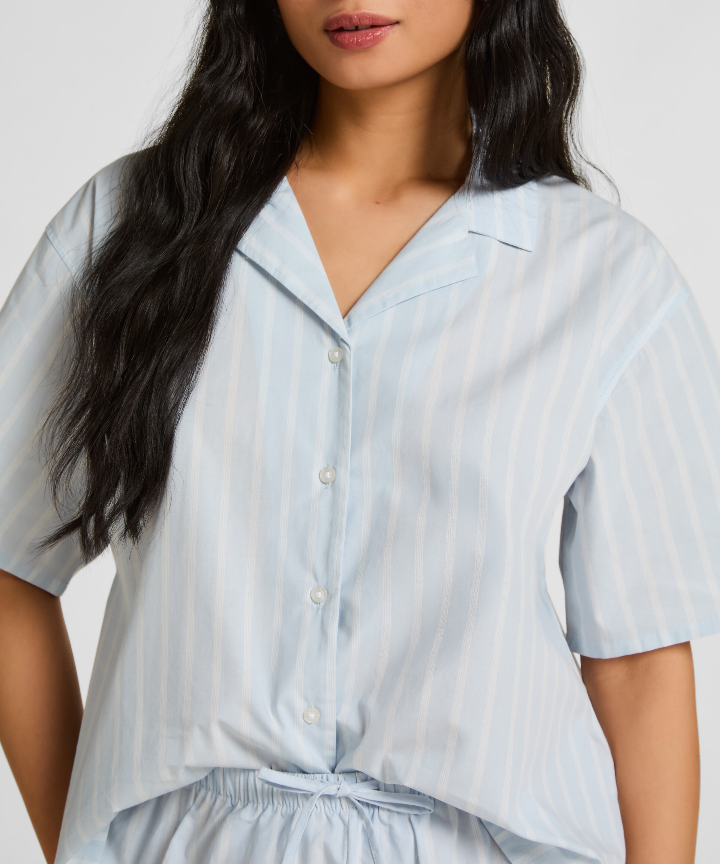 Hunkemöller Pyjama "Gestreiftes Baumwolljacke" günstig online kaufen