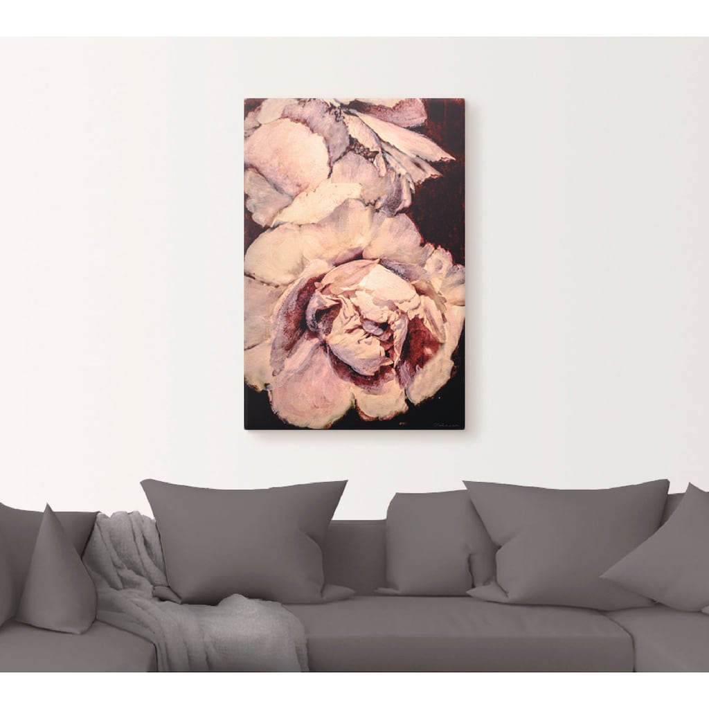 Artland Leinwandbild »Pfingsrose III«, Blumen, (1 St.)