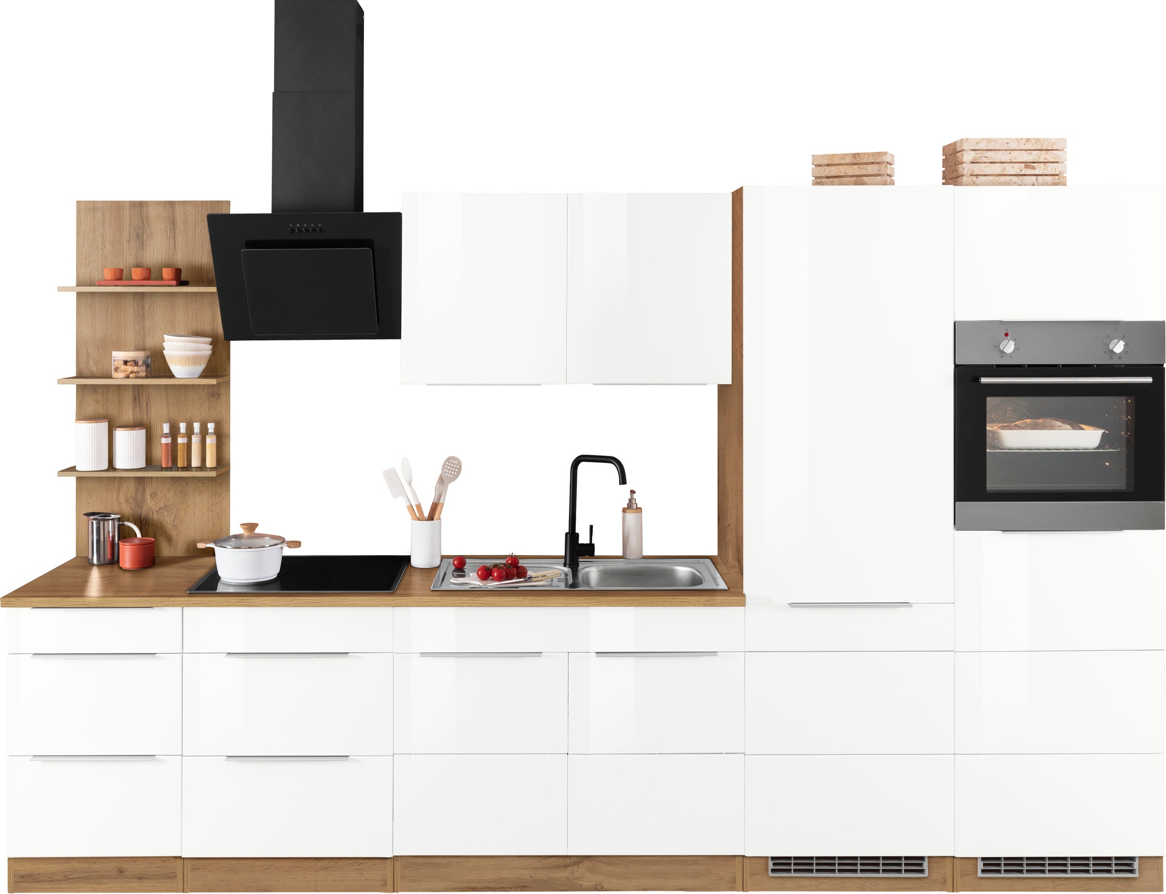»Brindisi«, Küchenzeile BAUR Breite E-Geräten, HELD MÖBEL cm mit | 330 kaufen