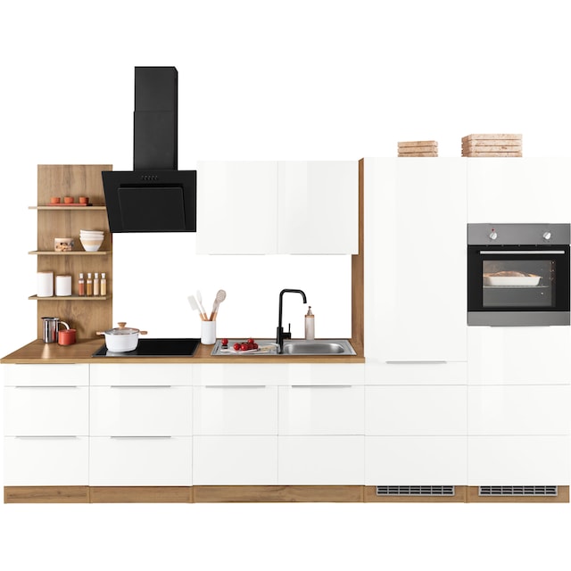 HELD MÖBEL Küchenzeile »Brindisi«, mit E-Geräten, Breite 330 cm kaufen |  BAUR