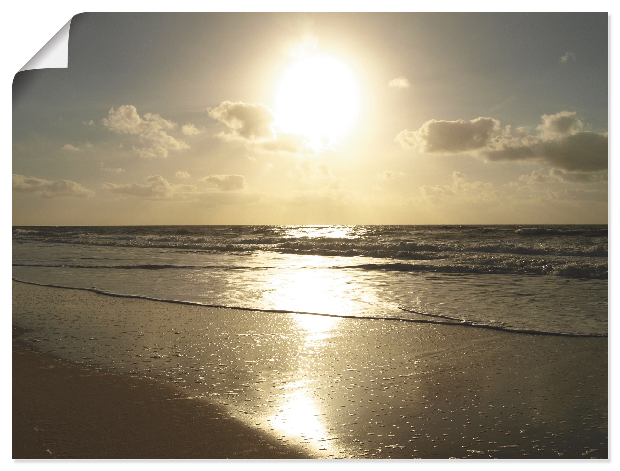 Artland Poster "Stille", Strand, (1 St.), als Alubild, Leinwandbild, Wandau günstig online kaufen