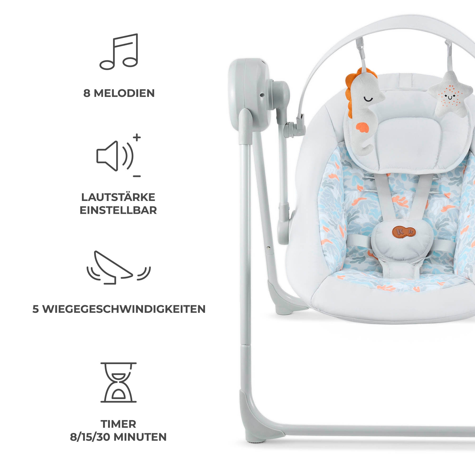 Kinderkraft Babywippe »Swingee«, mit Soundeffekt