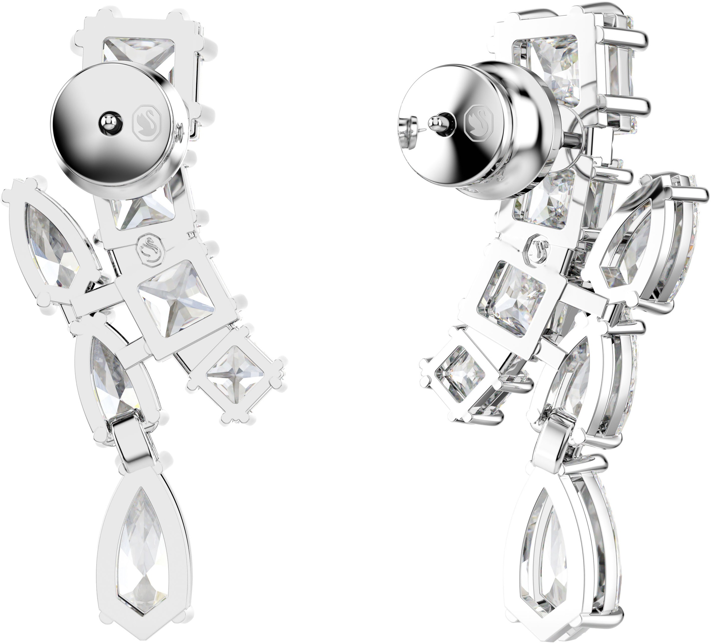 Swarovski Paar Ohrstecker »Schmuck Geschenk Matrix Drop-Ohrhänger, 5700418«, mit Swarovski® Zirkonia (synth.)