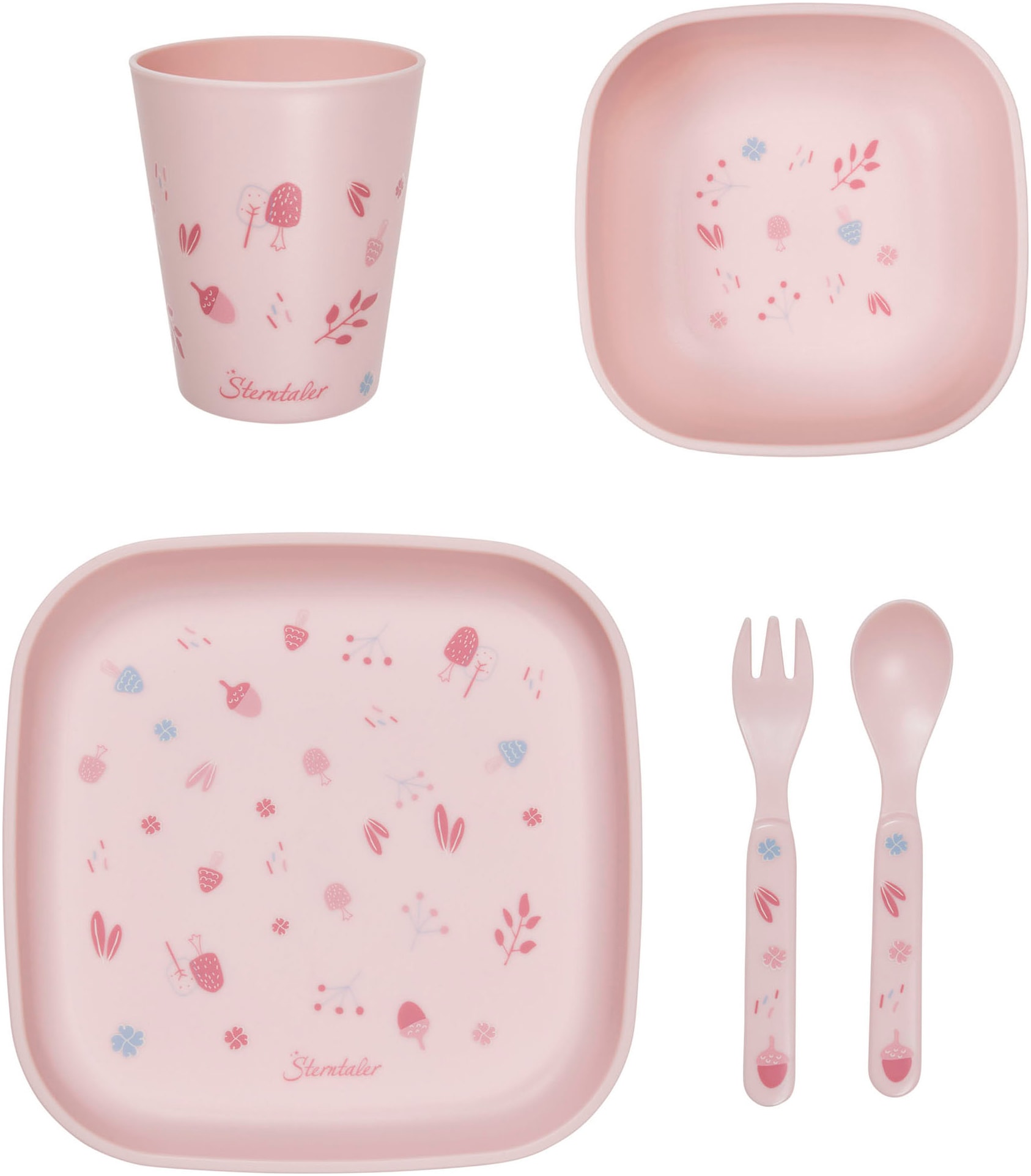 Sterntaler® Kindergeschirr-Set »Hase Hanni, eckig«