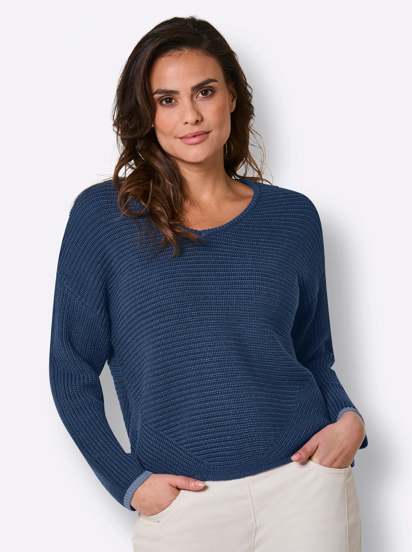 CREATION L PREMIUM Strickpullover "Lyocell-Baumwoll-Pullover"