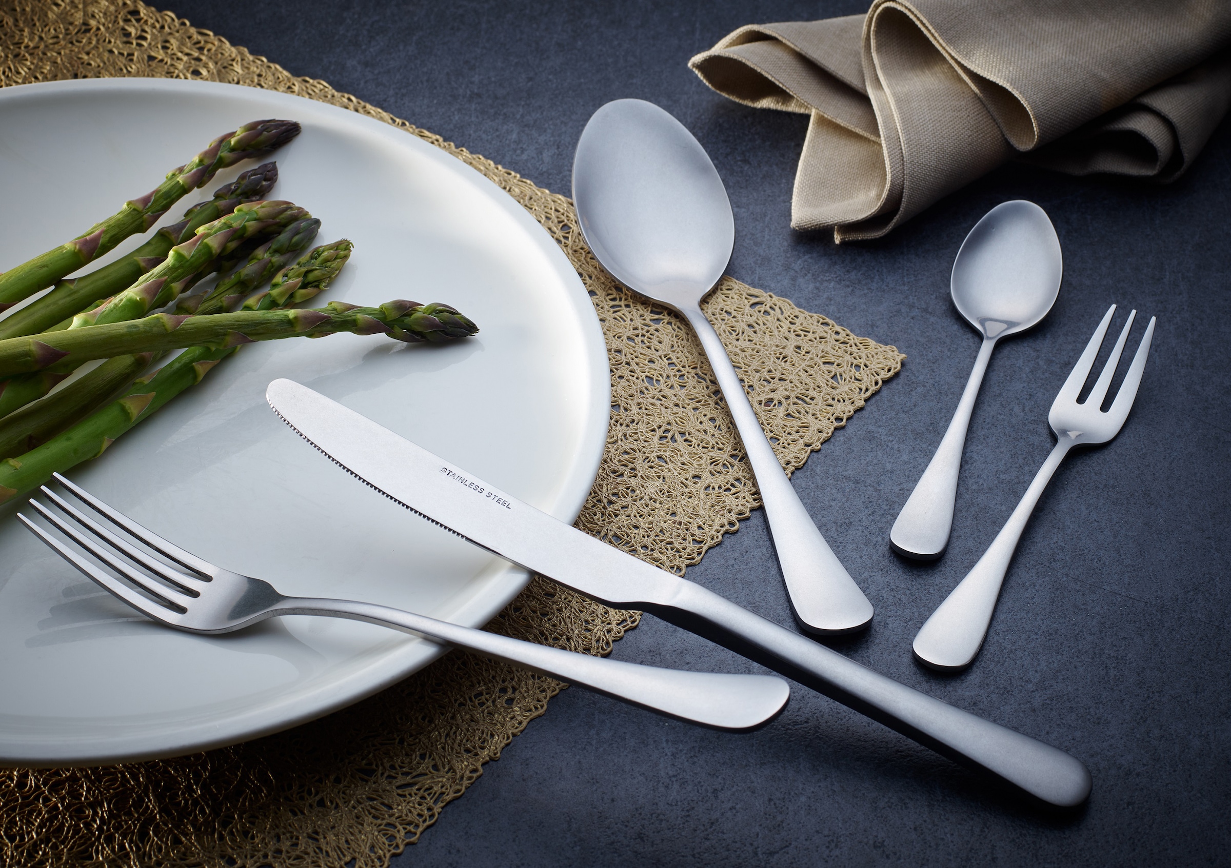 ECHTWERK Besteck-Set »Sorrent«, (Set, 30 tlg.), Tafelbesteck, Stonewashed