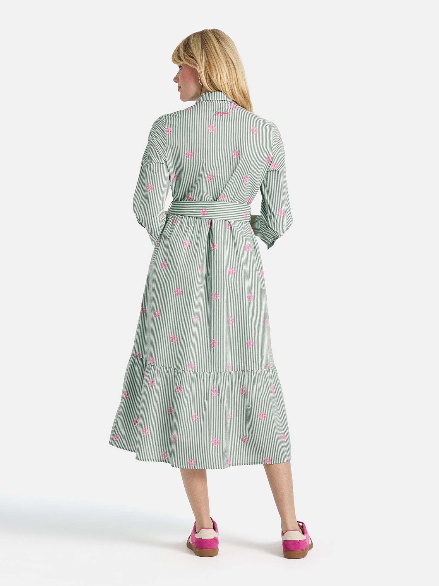 Lieblingsstück Hemdblusenkleid »RolaL« in Midi-Länge, kontrastfarbene Details