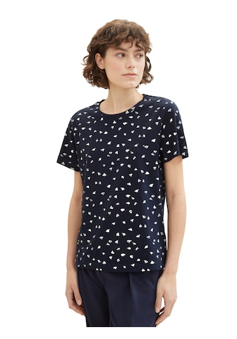 Print-Shirt, mit Allover-Print