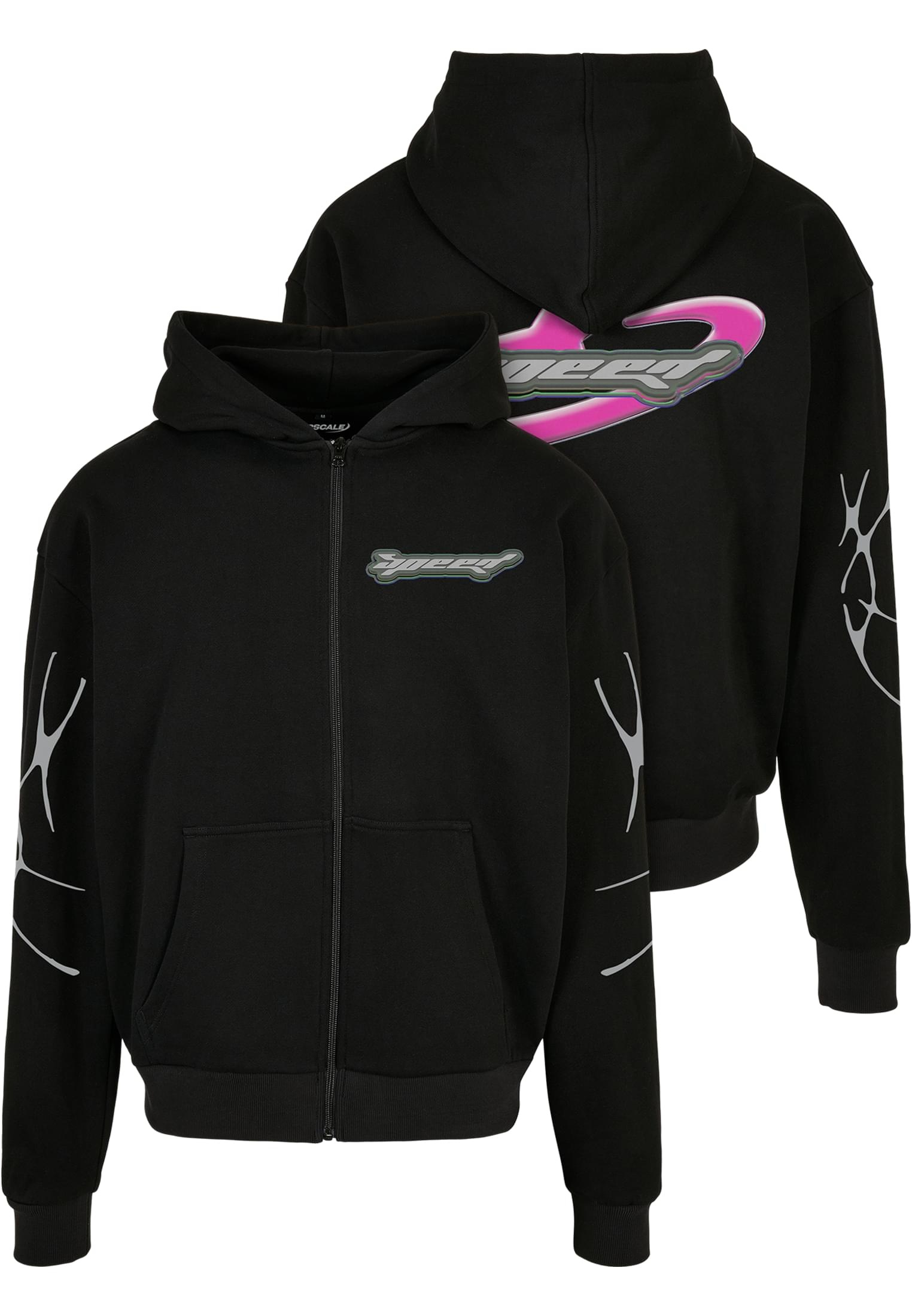 Upscale by Mister Tee Sweatjacke "Upscale by Mister Tee Herren Speed Logo Zip Jacket"