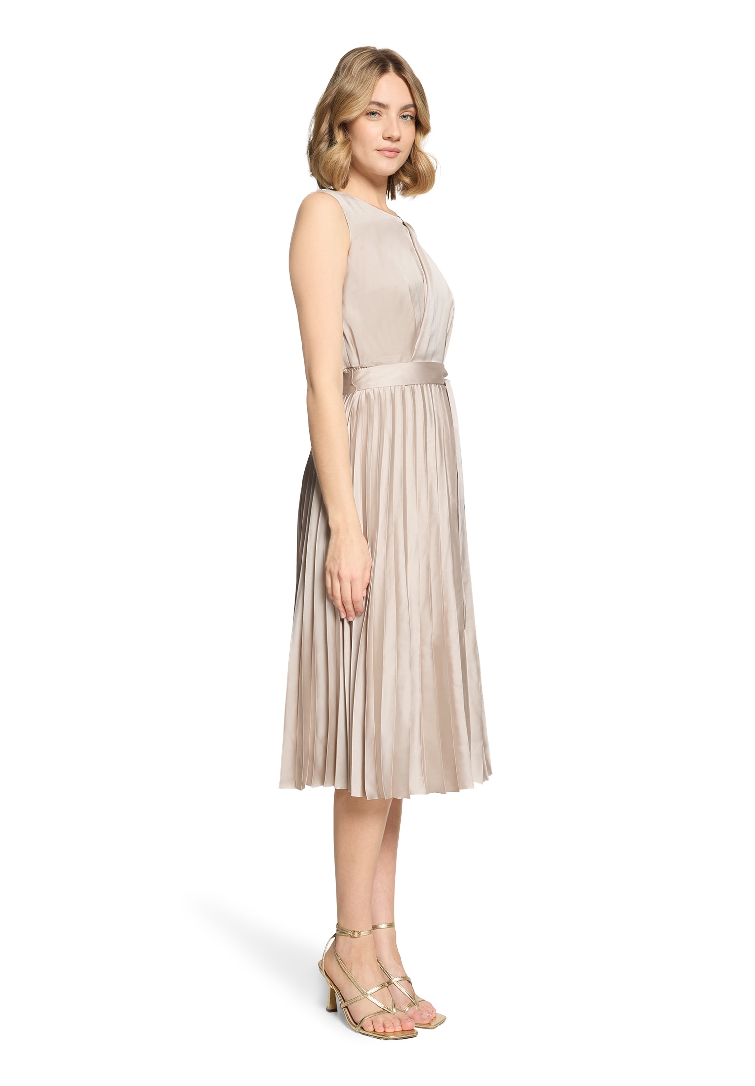 Betty&Co Midikleid »Damen mit Plissee« Ohne Tasche Plissee