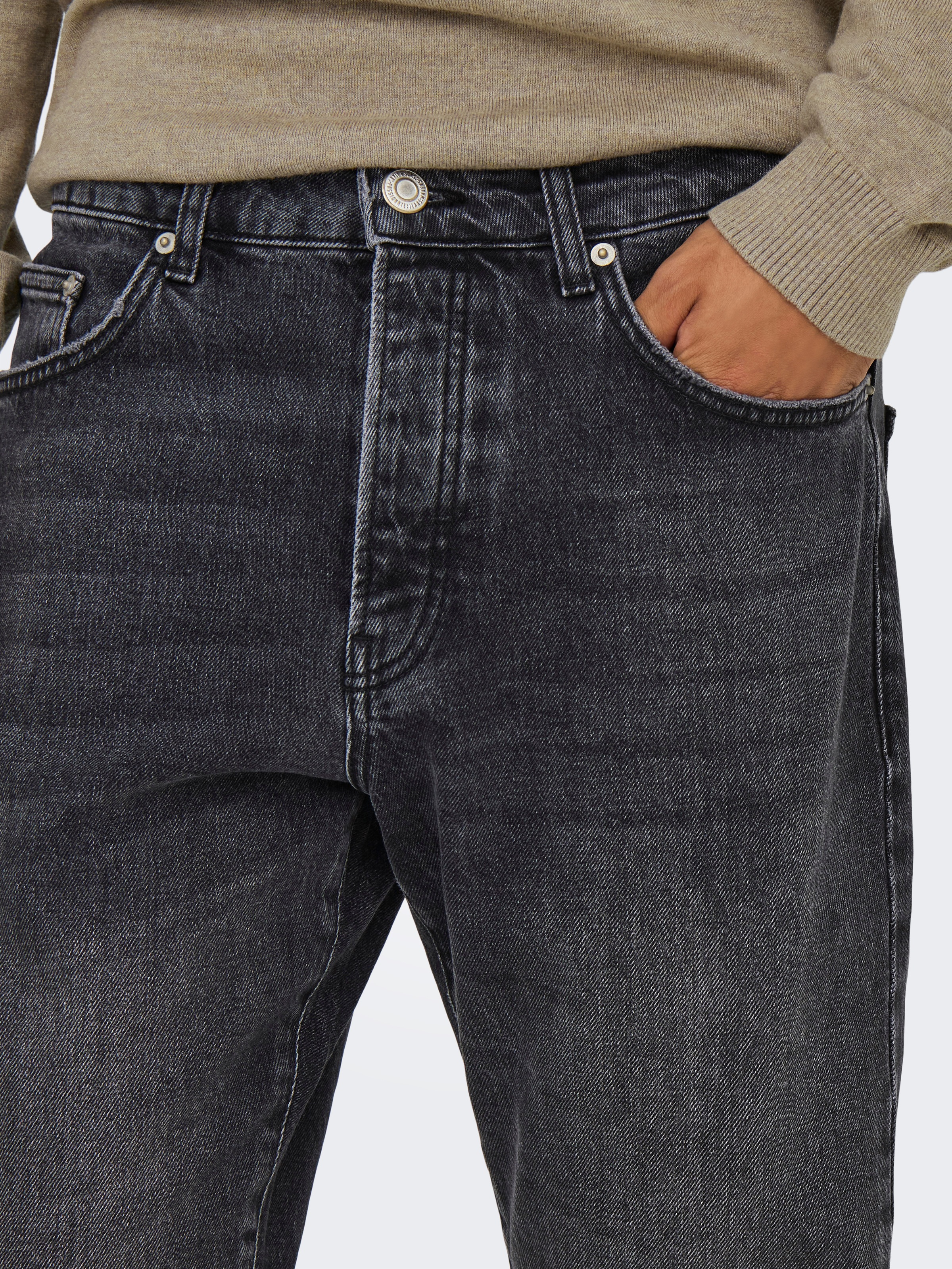 ONLY & SONS Relax-fit-Jeans "ONSYOKE TAPERED WB 7850 DOT DNM NOOS" günstig online kaufen