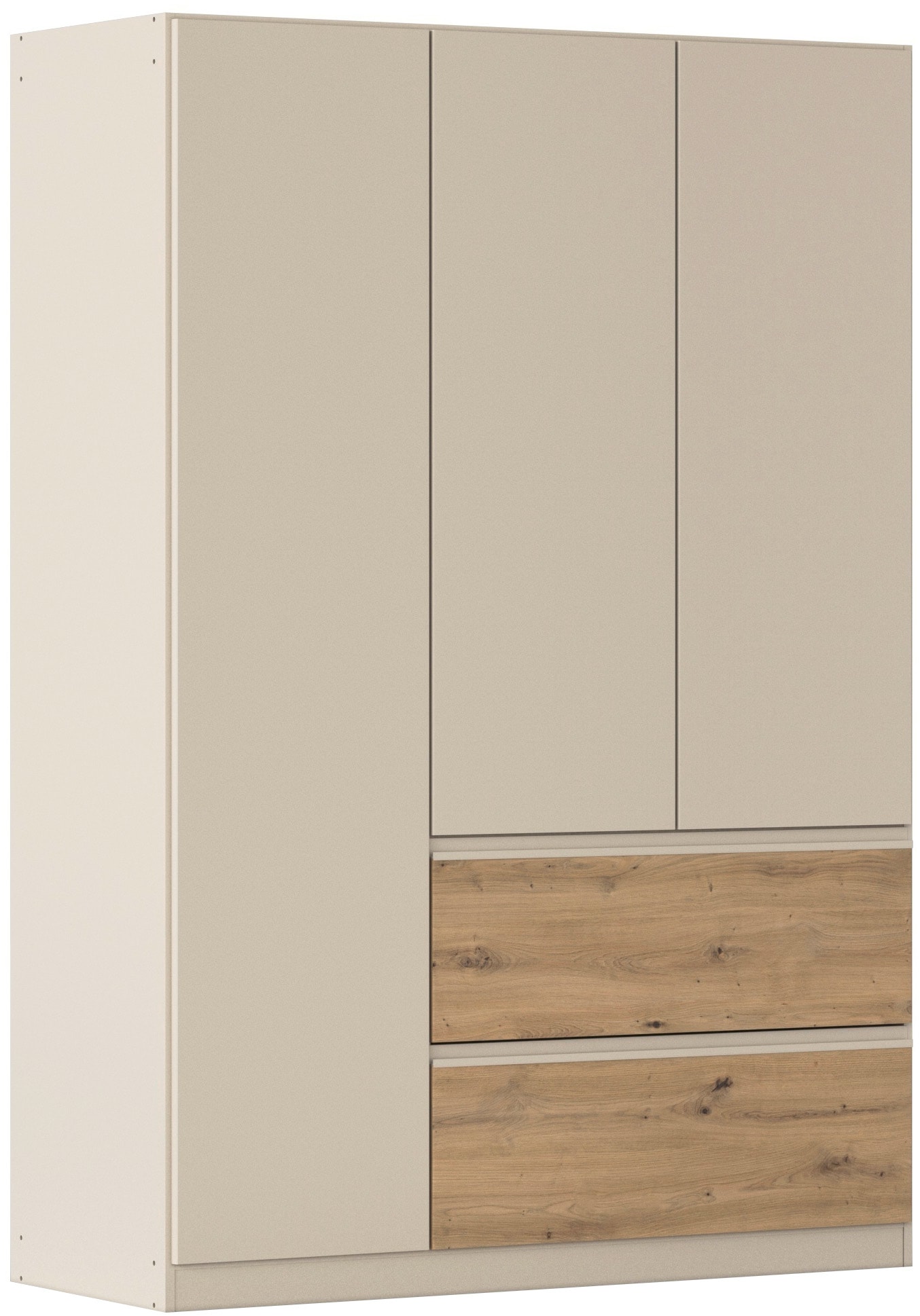 rauch "Kleiderschrank Schrank Garderobe Wäscheschrank Schlafzimmer JOEL" in 3 verschiedenen Ausstattungen BASIC/CLASSIC/PREMIUM, mit zwei Schubladen, mit Push-to-Open Funktion MADE IN GERMANY