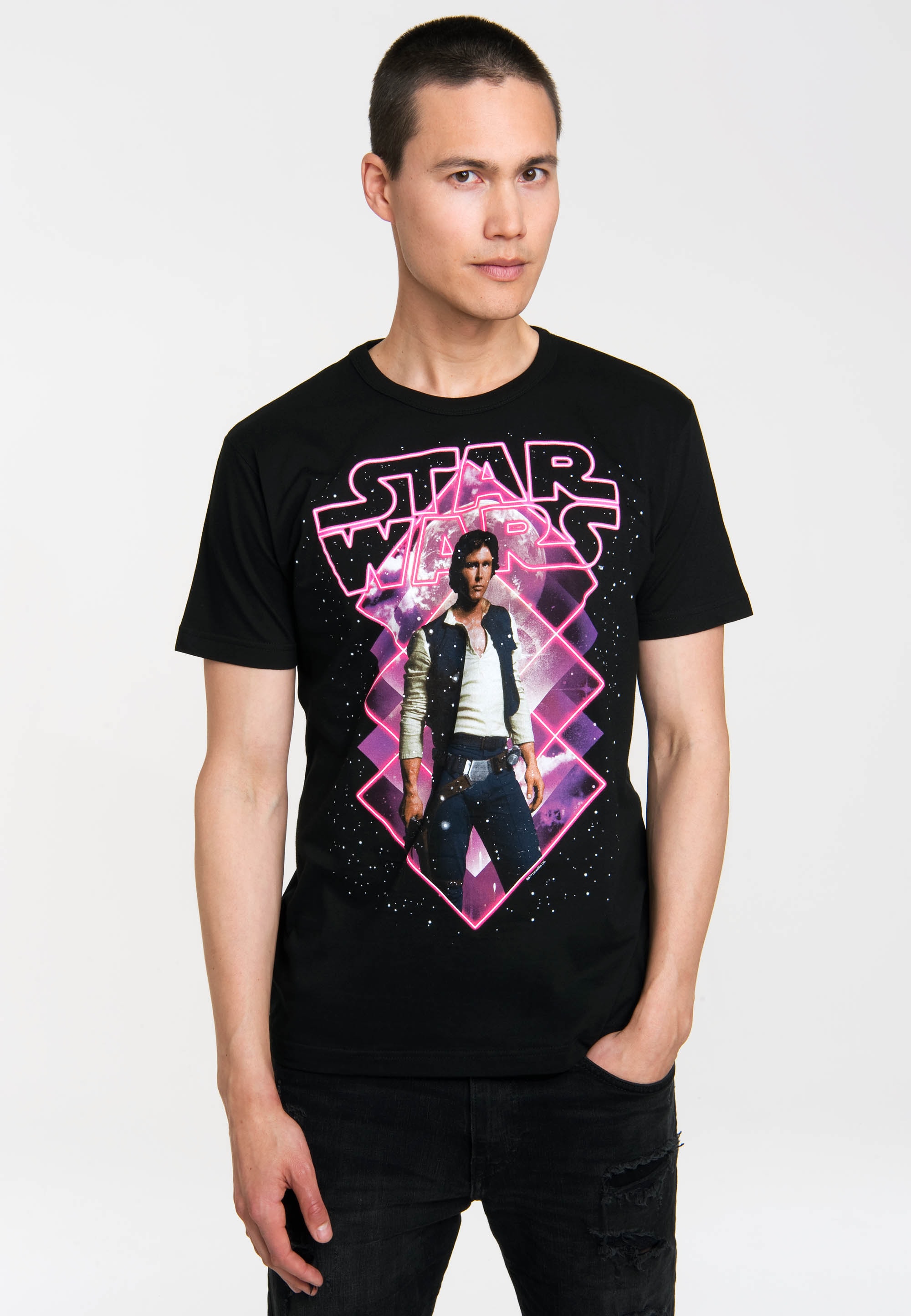 LOGOSHIRT T-Shirt »Han Solo«, mit hochwertigem Siebdruck