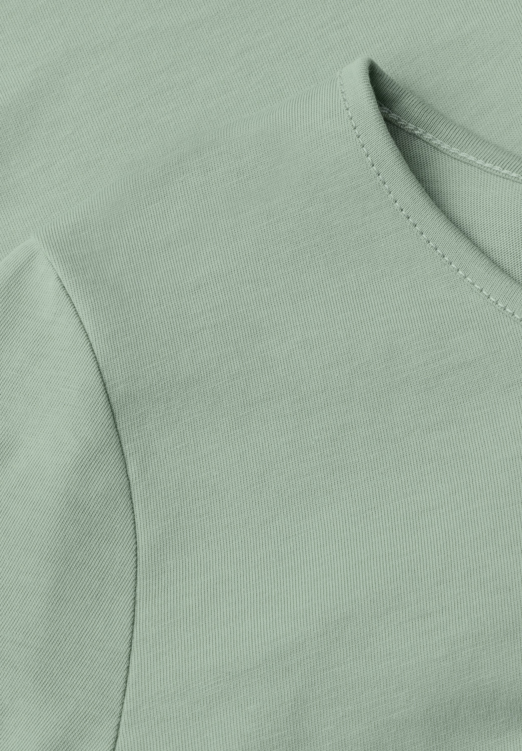 STREET ONE Langarmshirt in Unifarbe