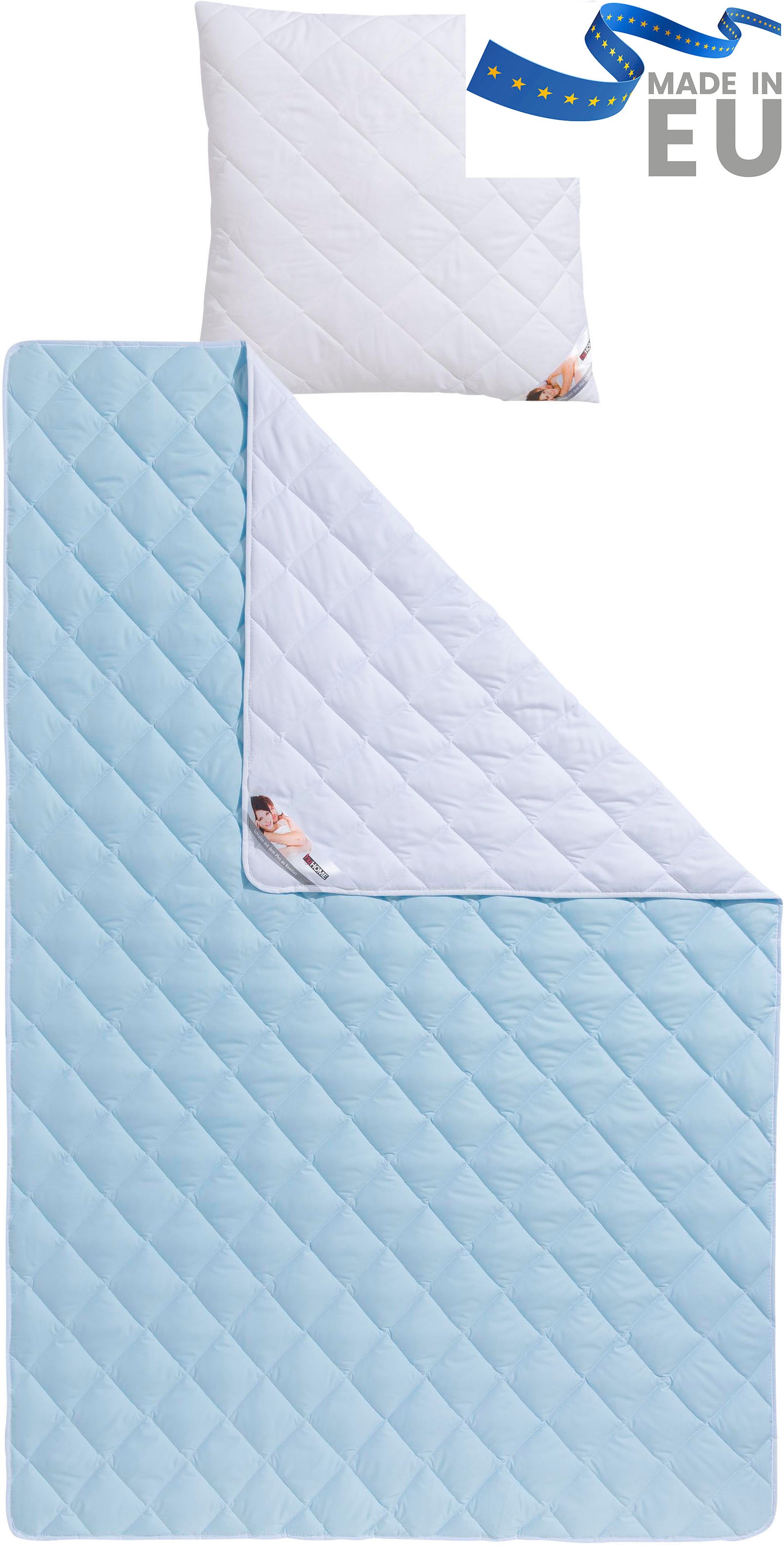 my home Microfaserbettdecke + Kunstfaserkissen "Top Cool, Bettdecke und Kis günstig online kaufen