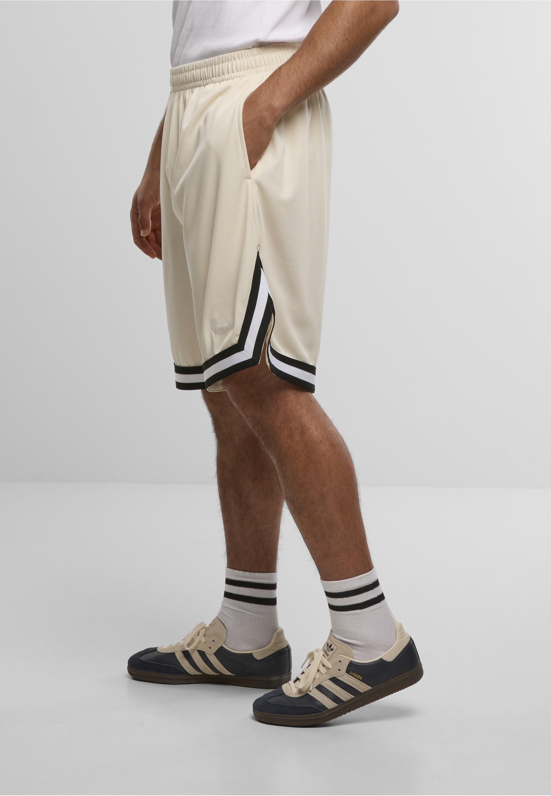 Karl Kani Small Signature Essential Mesh Shorts Off White XL 3