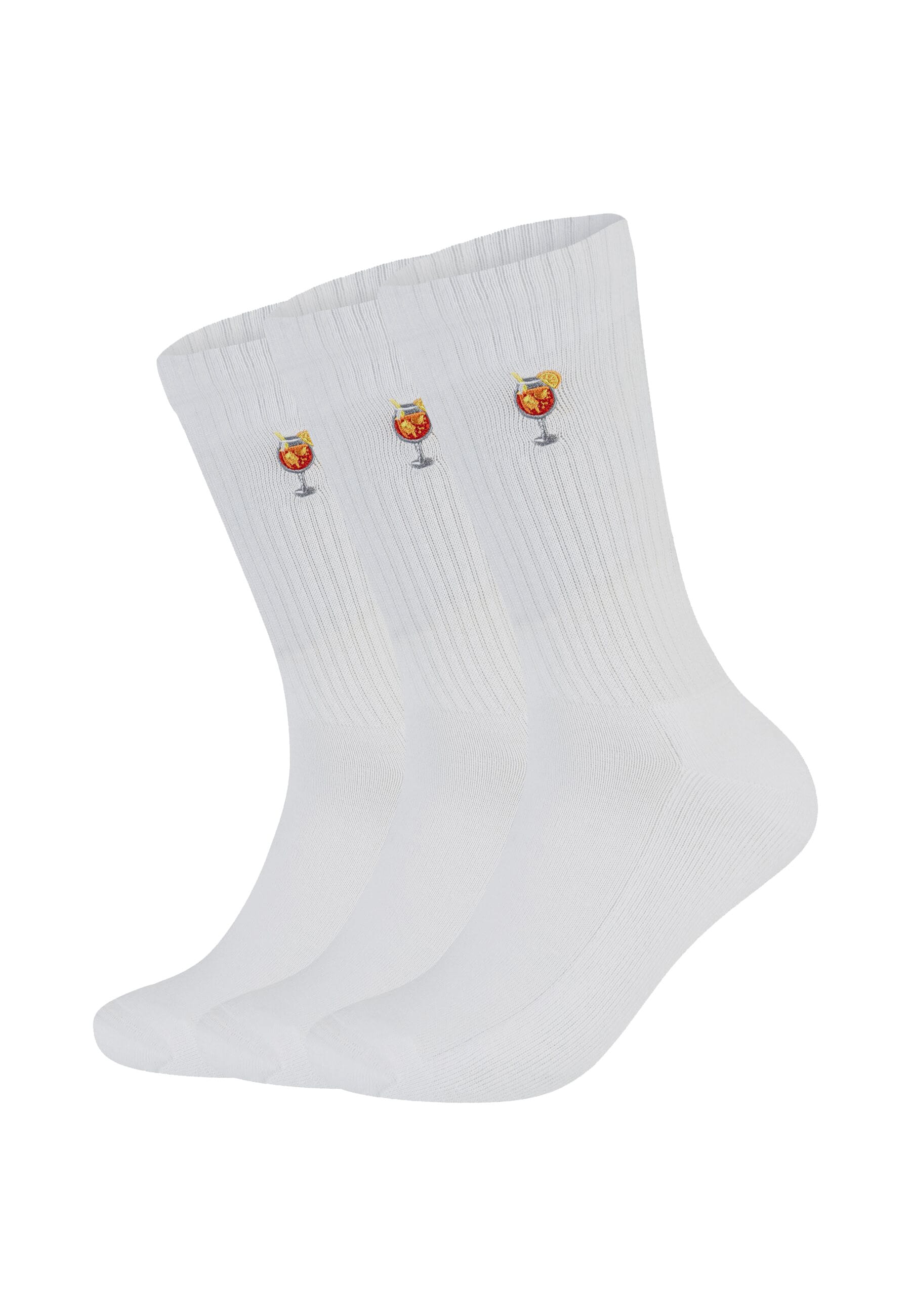 Flip Sox "3er Pack" 3er Pack Baumwolle aus kontrolliertem Anbau, Feine Motiv-Stickerei