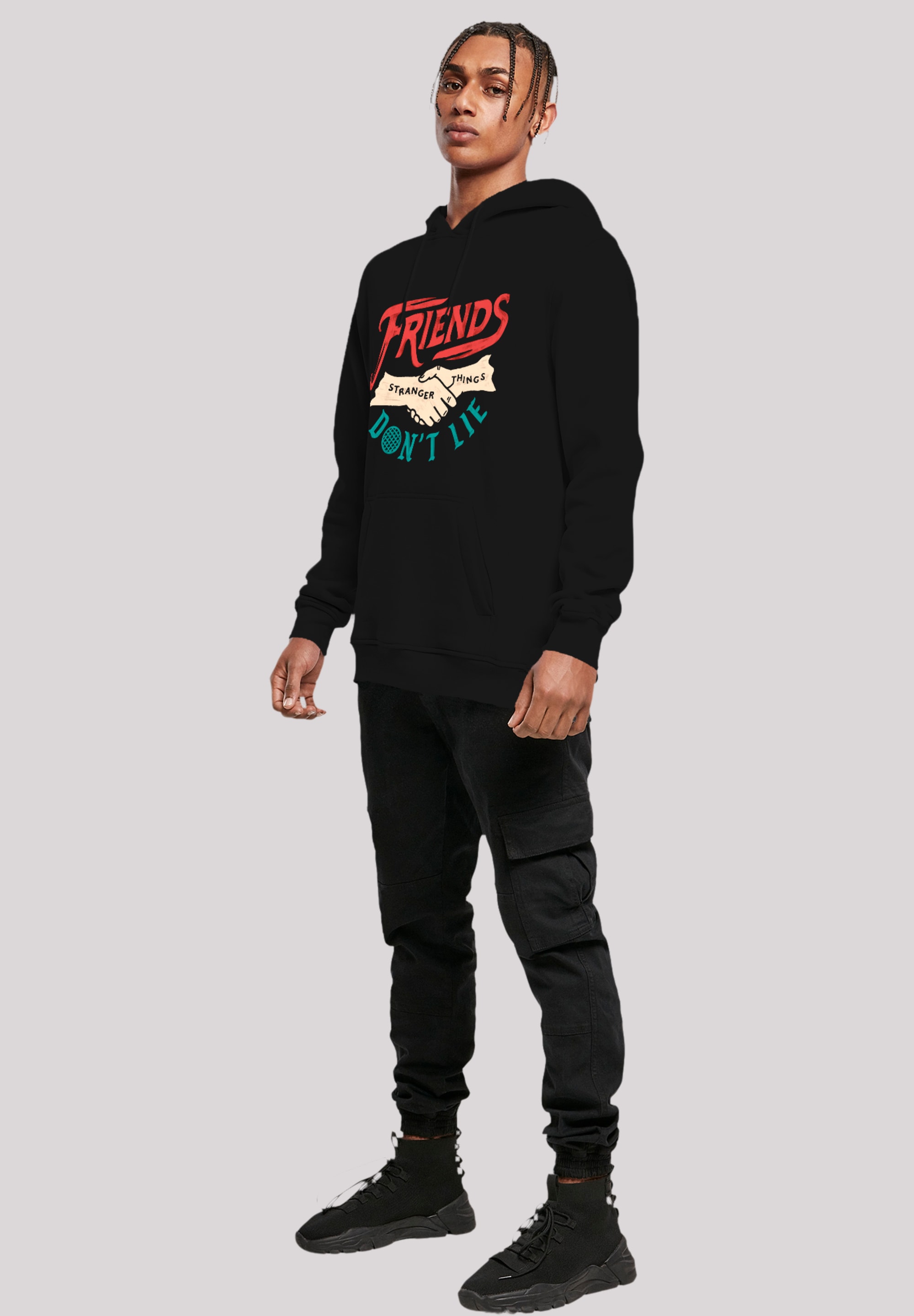 F4NT4STIC Kapuzenpullover »Stranger Things Friends Dont Lie Hands Netflix«, Premium Qualität