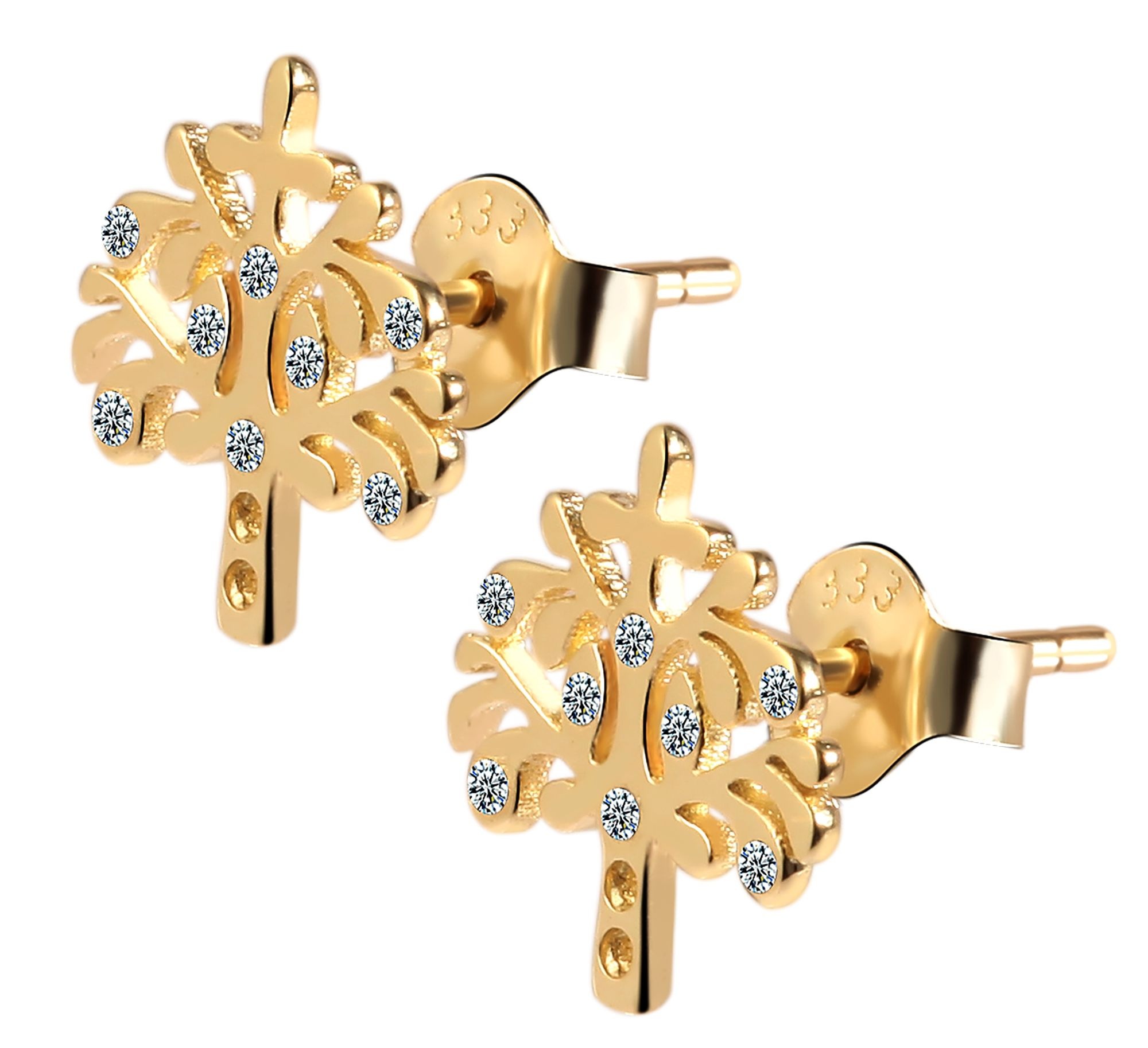 Adelia's Tree of Life Earrings Gold 2
