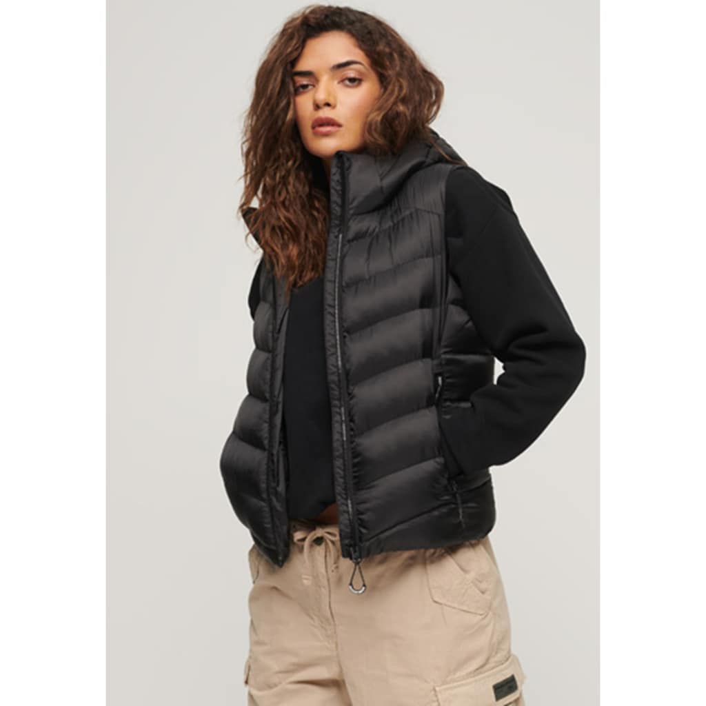 Superdry Steppweste »HOODED FUJI PADDED GILET«