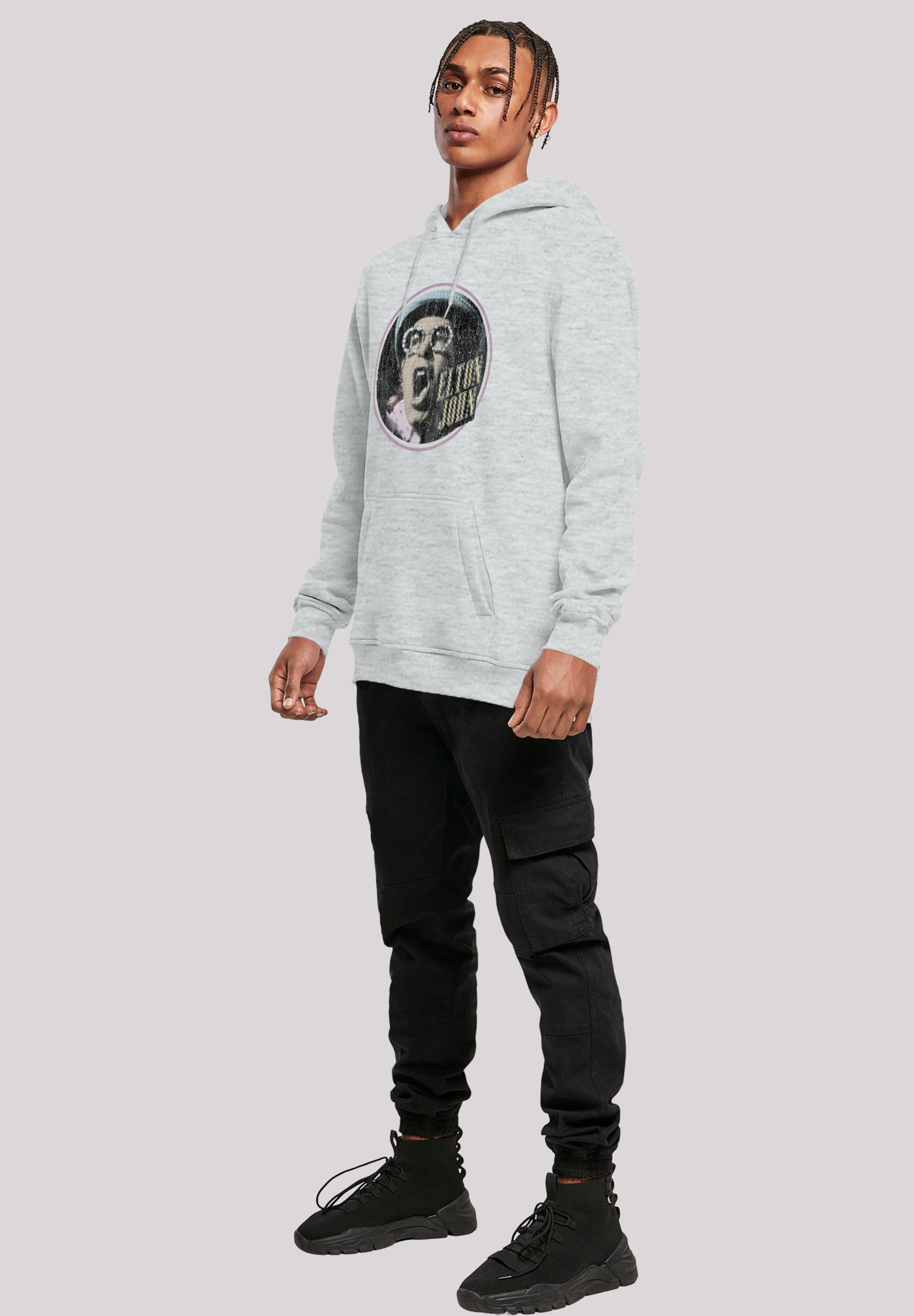 F4NT4STIC Kapuzenpullover »Elton John Vintage Circle«, Premium Qualität