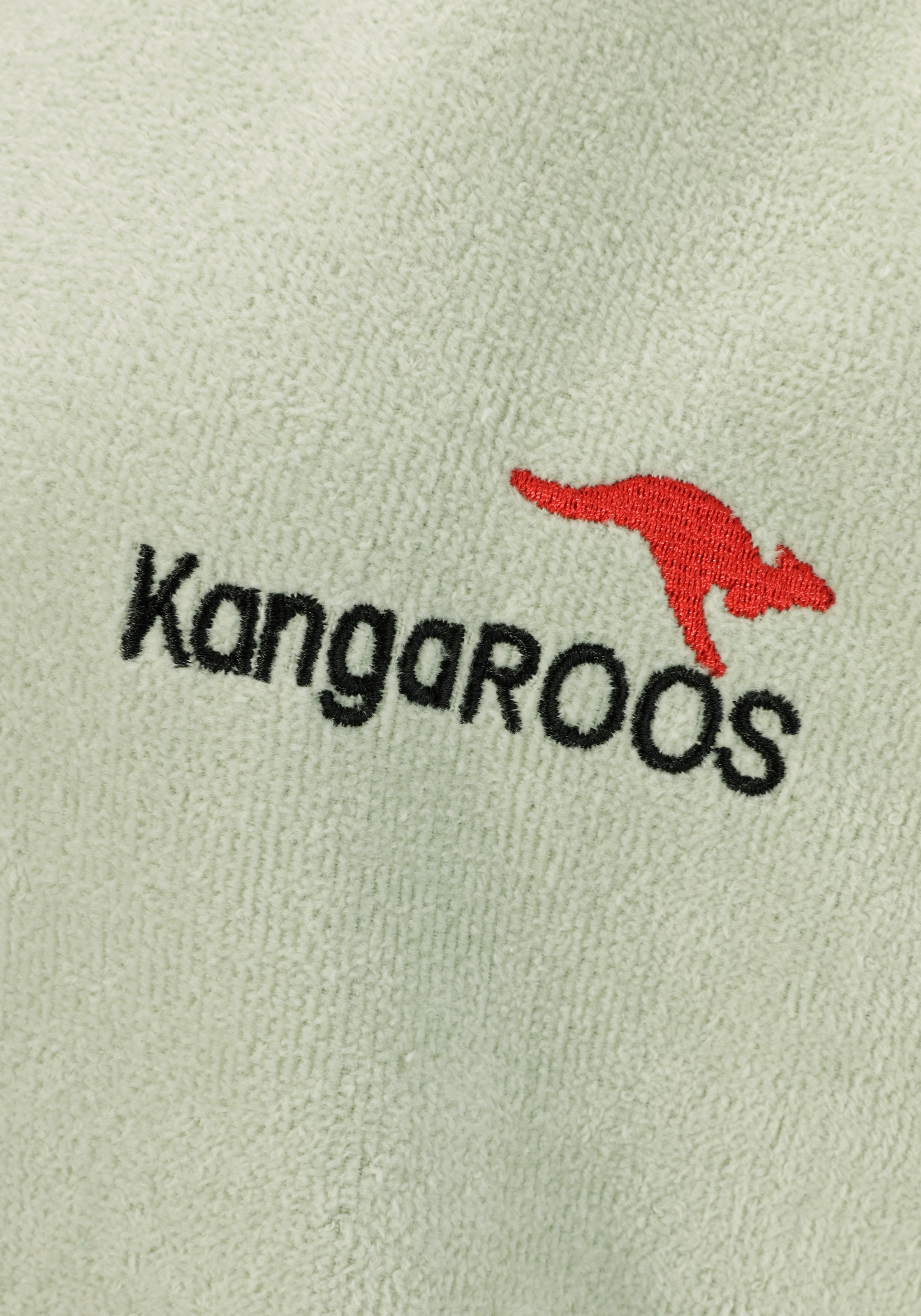 KangaROOS Badeponcho »Summer, ideal für Sauna, Spa & im Urlaub, Damen & Herren«, (1 St.), Surfponcho, mit Bauchtasche, 100% Baumwolle, Frottee