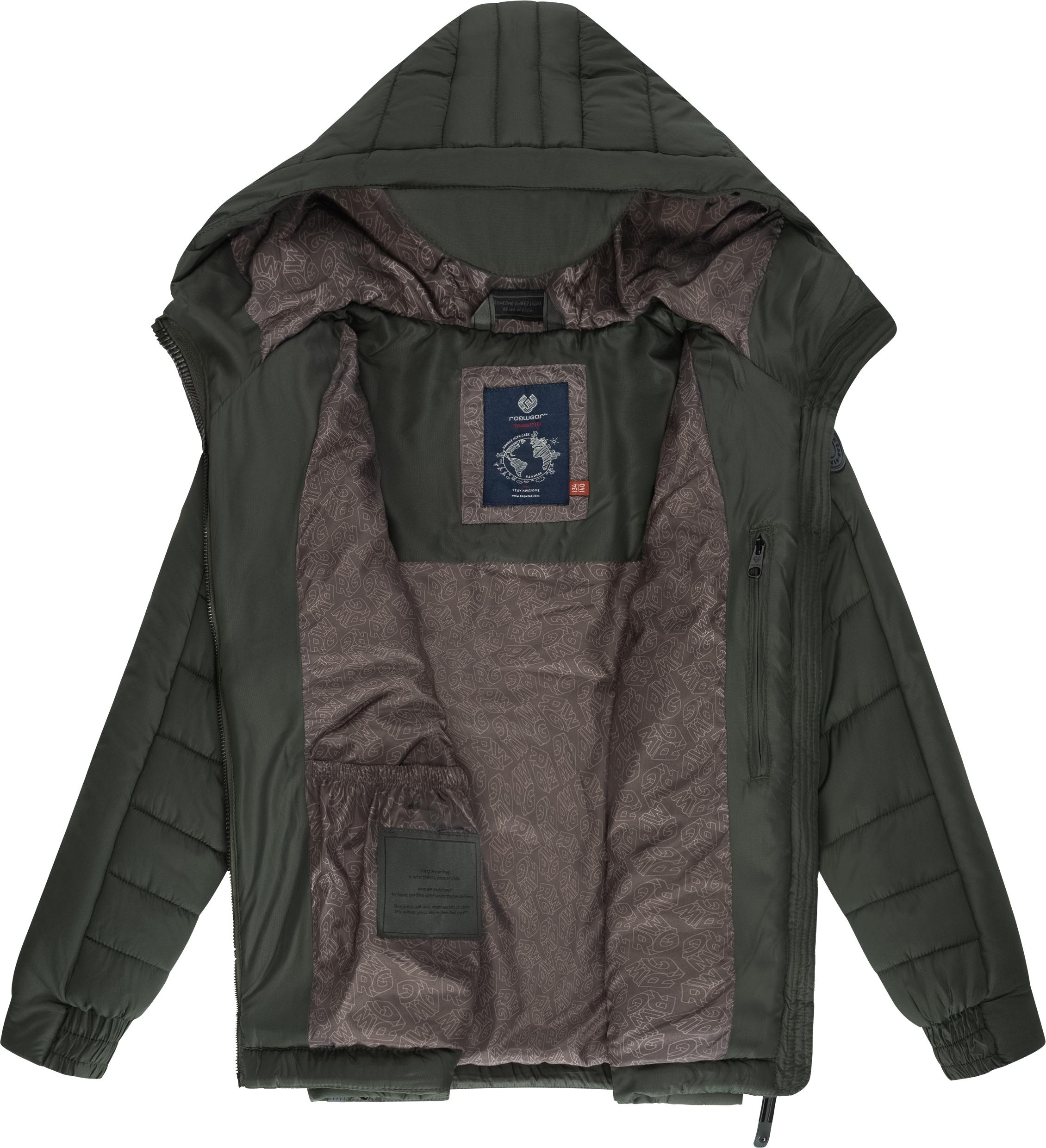 Ragwear Winterjacke »Coolio«, mit Kapuze, Gesteppte Winter-Outdoorjacke mit Kapuze