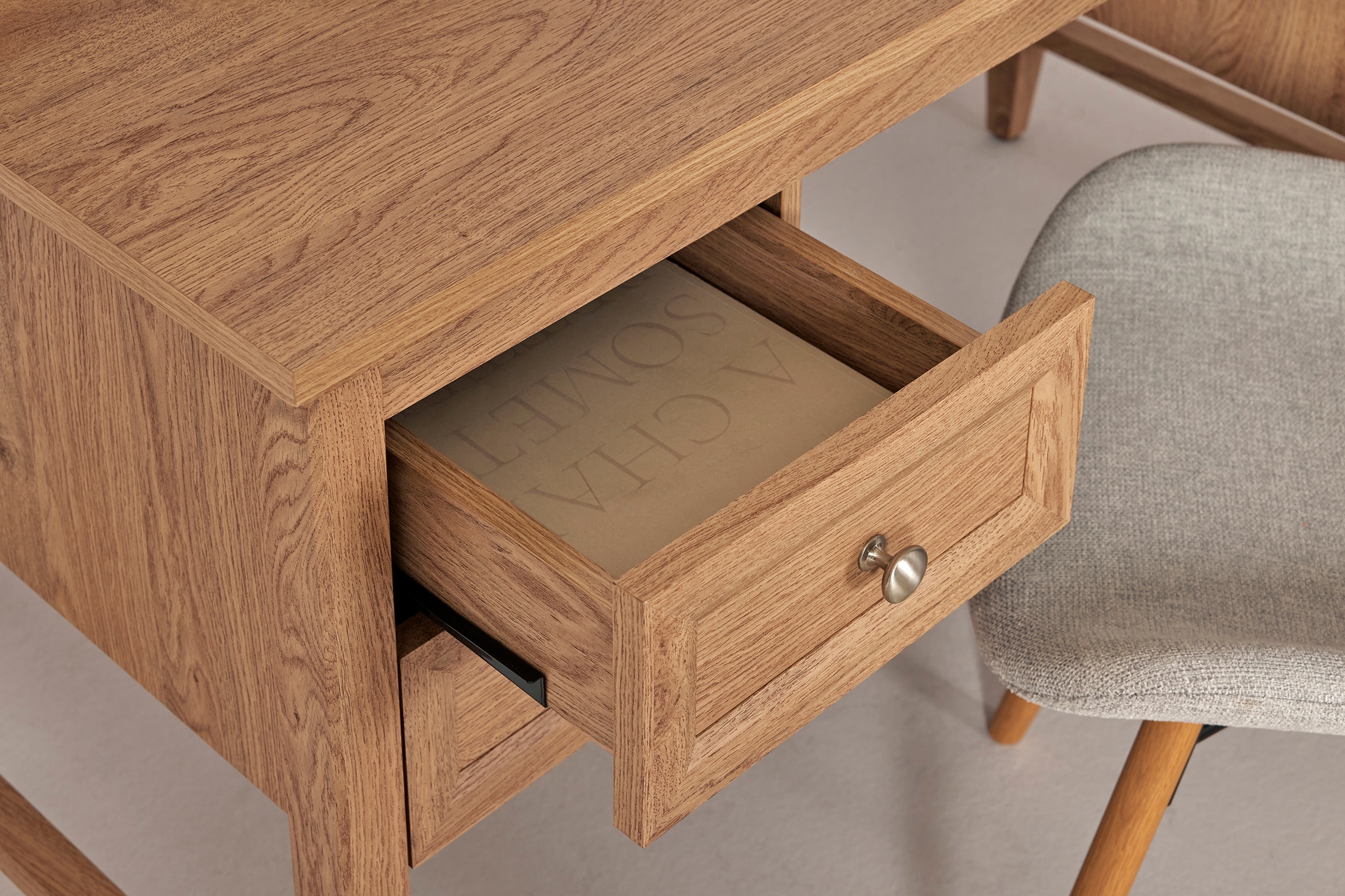 Jahnke Schreibtisch »CLASSIC D 130«, (1 St.), Schreibtisch, 4 Schubladen, Breite 130 cm