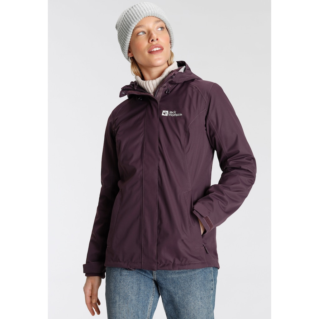 Jack Wolfskin 3-in-1-Funktionsjacke »MANAPOURI«, mit Kapuze