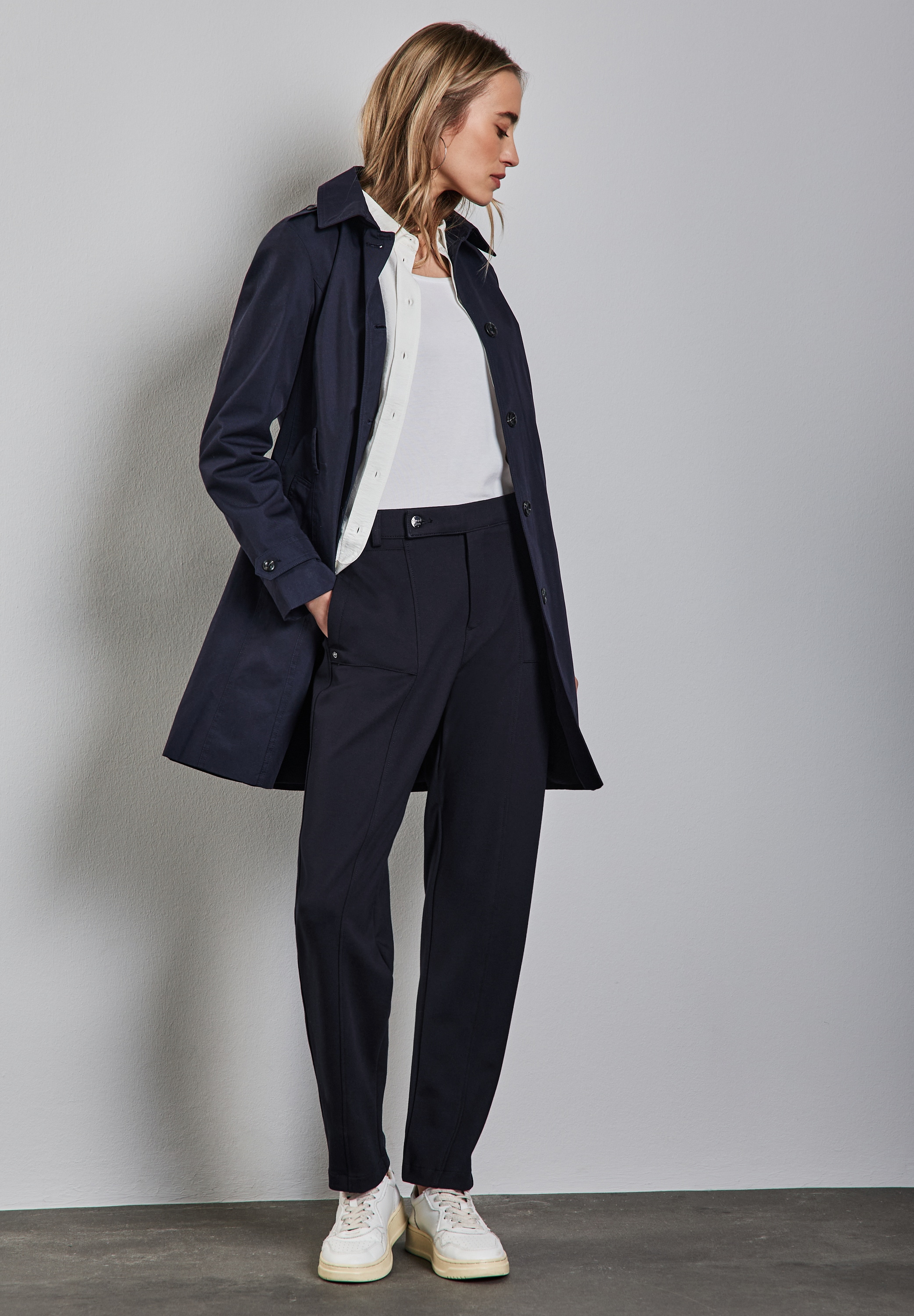 STREET ONE Stoffhose »Punto di ROM«, Sommerhose mit Stretch