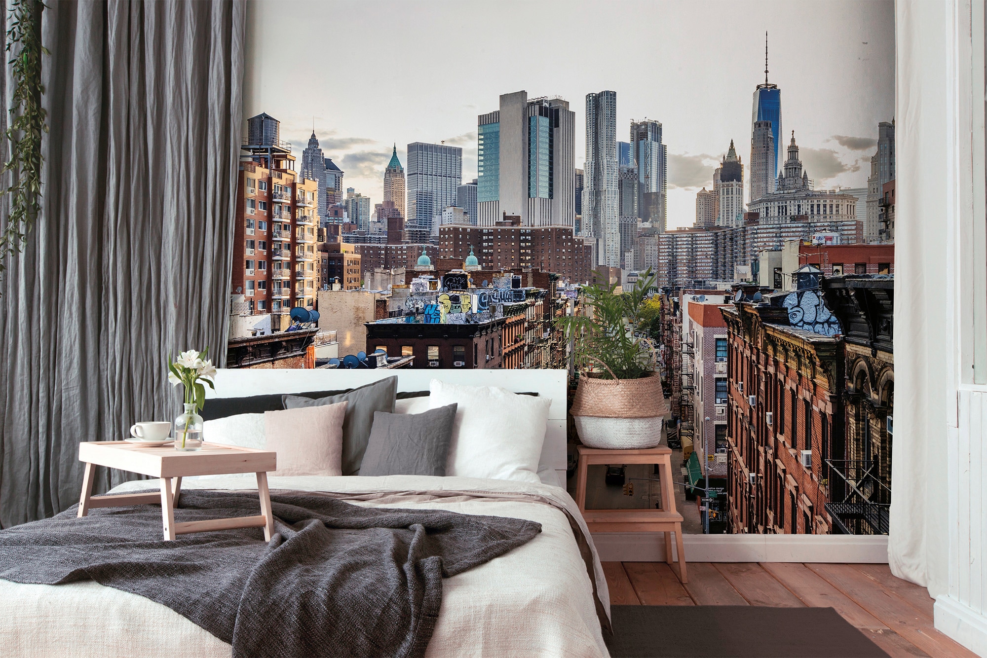 living walls Fototapete »Designwalls New York Views 1«, Vlies, Wand, Schräge, Decke