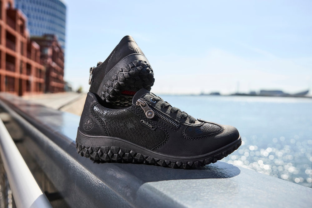 Rieker Keilsneaker, Schnürschuh, Halbschuh, Freizeitsneaker mit Reißverschl günstig online kaufen
