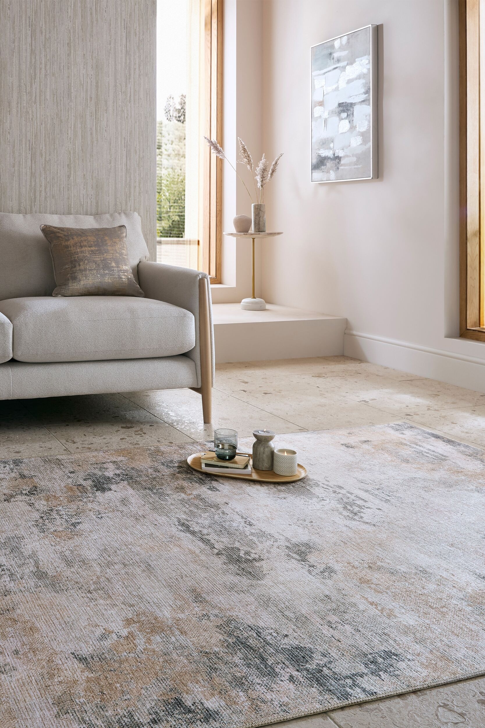 FLAIR RUGS Teppich »Lila«, rechteckig, 12 mm Höhe, Waschbarer Teppich
