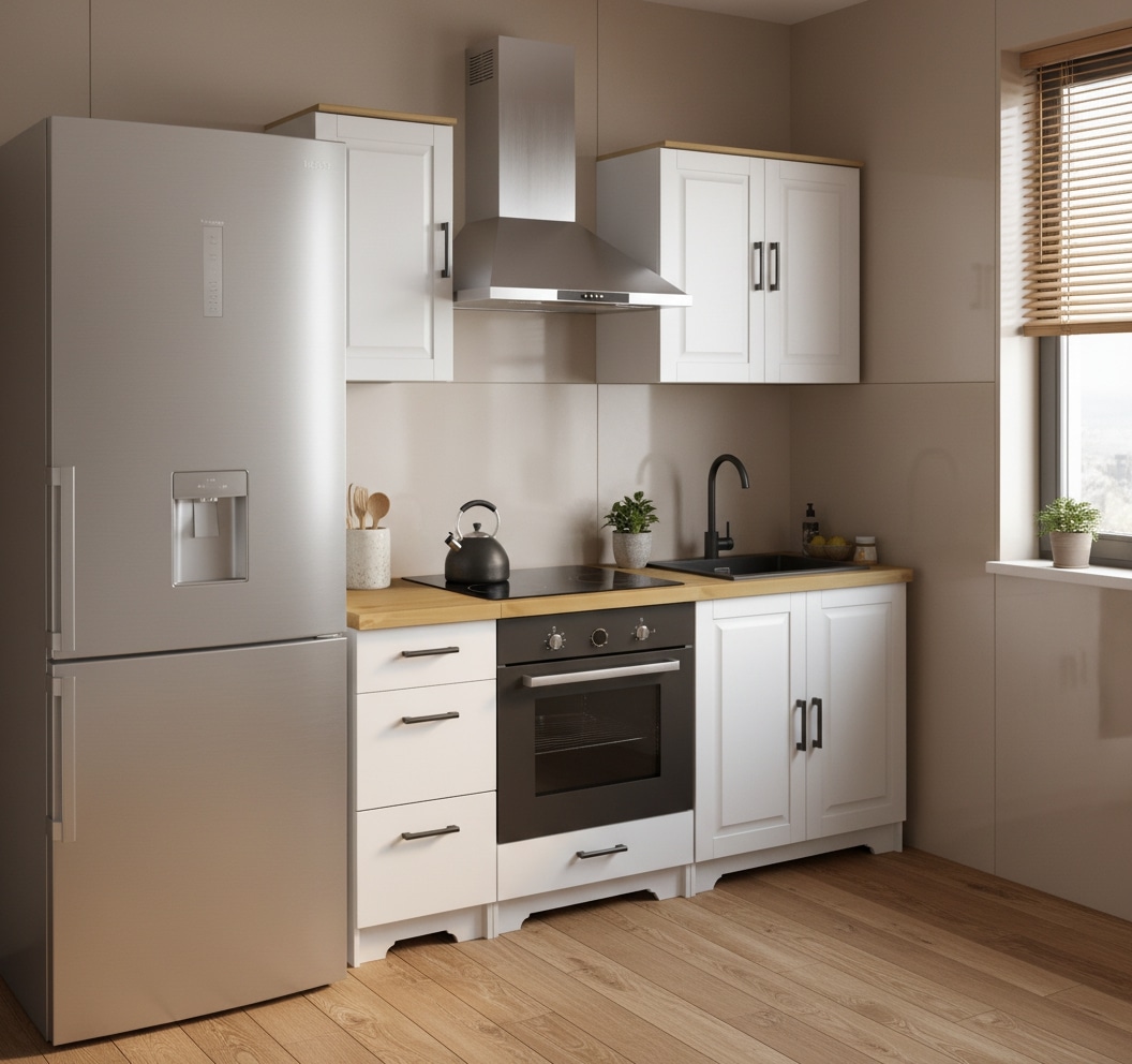 Home affaire Küchenzeile "Meliss" aus massiver Kiefer, mit Soft-Close-Funktion, 5-teiliges Set