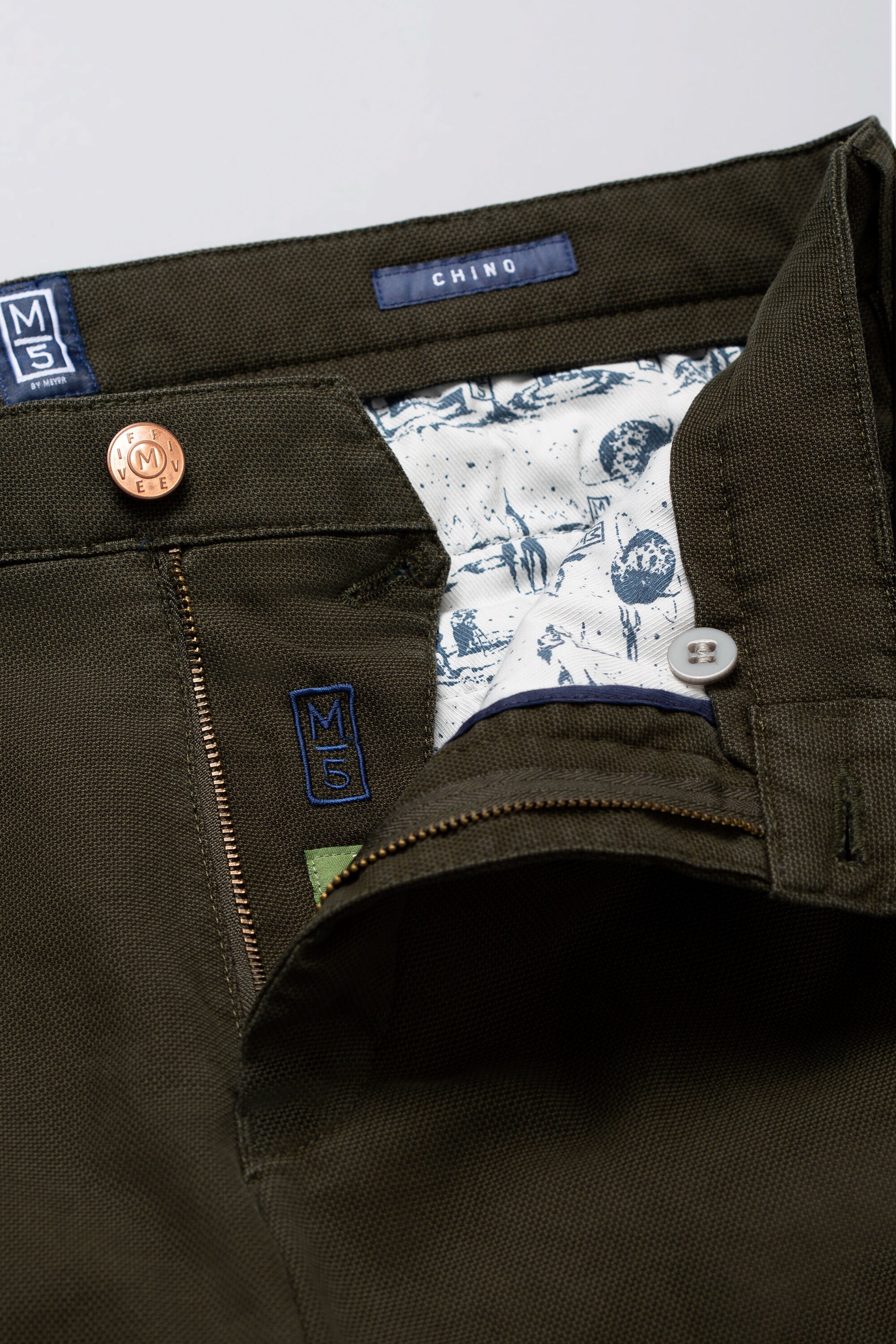 MEYER Chinos »M5 Chino«, im unifarbenem Design