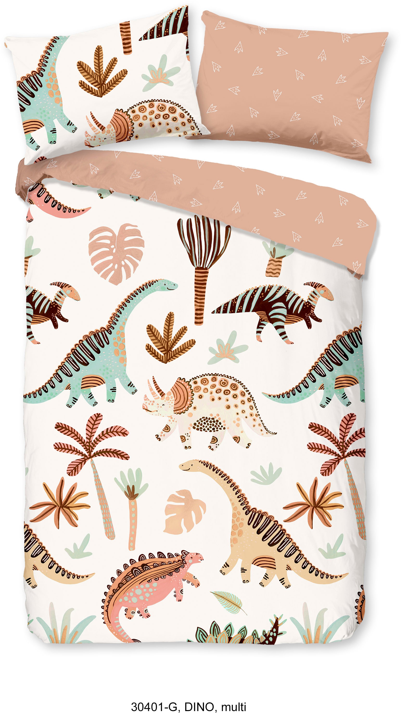 good morning Babybettwäsche "Dino" 2 Stk. 100% Baumwolle, 120x150, Reißvers günstig online kaufen