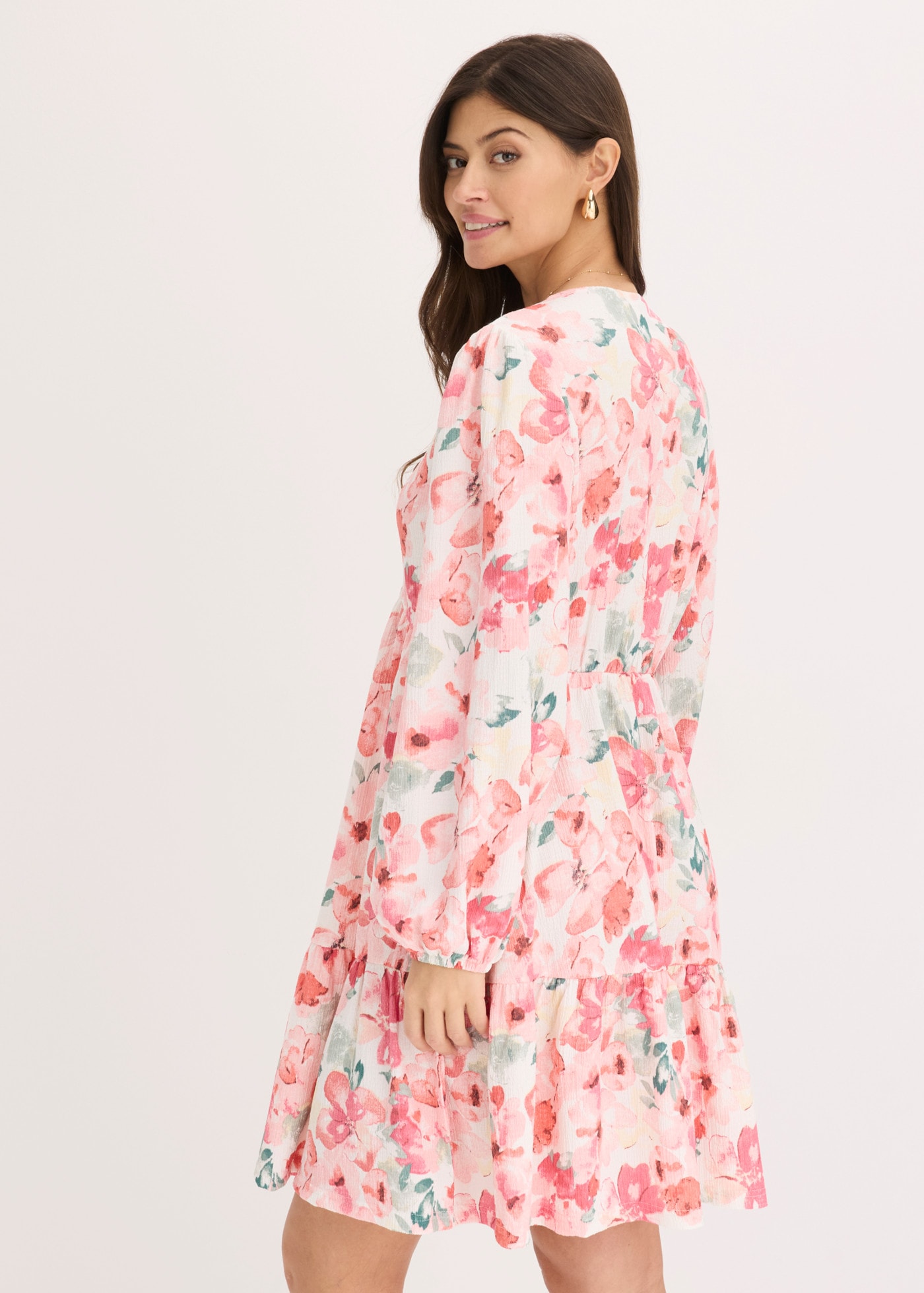 bonprix Tunikakleid aus Polyester und Elasthan, ausgestelltes Rockteil