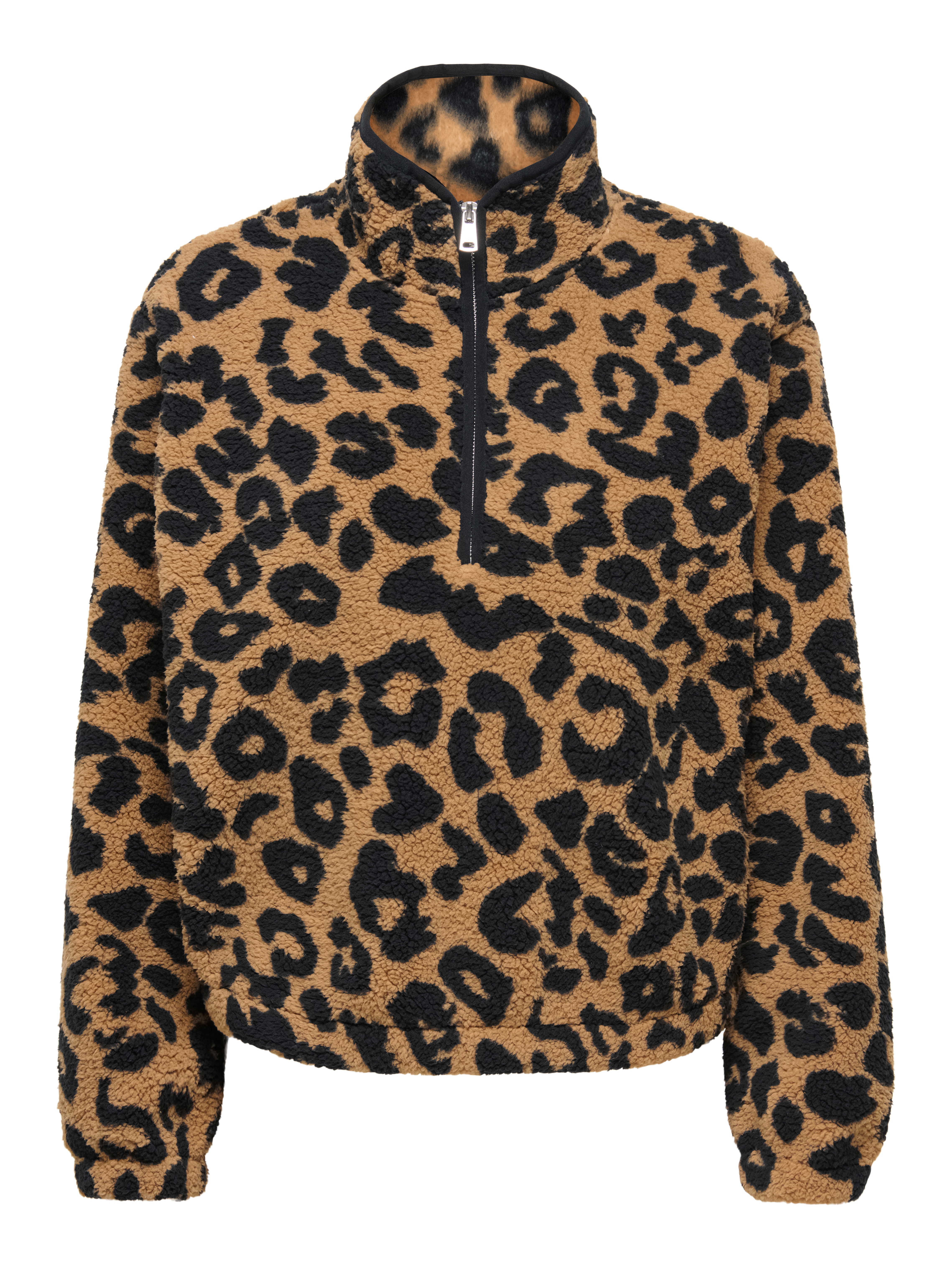 ONLY Sweatshirt "ONLNEW DALLAS L/S HIGHNECK ZIP SWT NOOS", Kunstfaser, regular fit