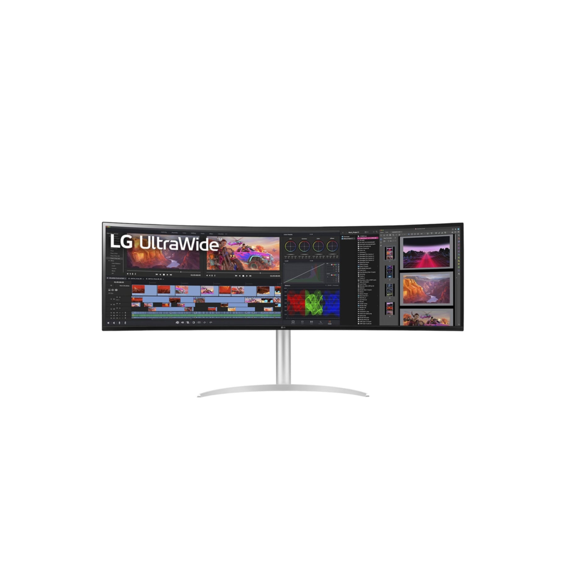 LG LED-Monitor »49WQ95X-W«, 124 cm/49 Zoll, 5120 x 1440 px, UWQHD, 5 ms Reaktionszeit, 144 Hz